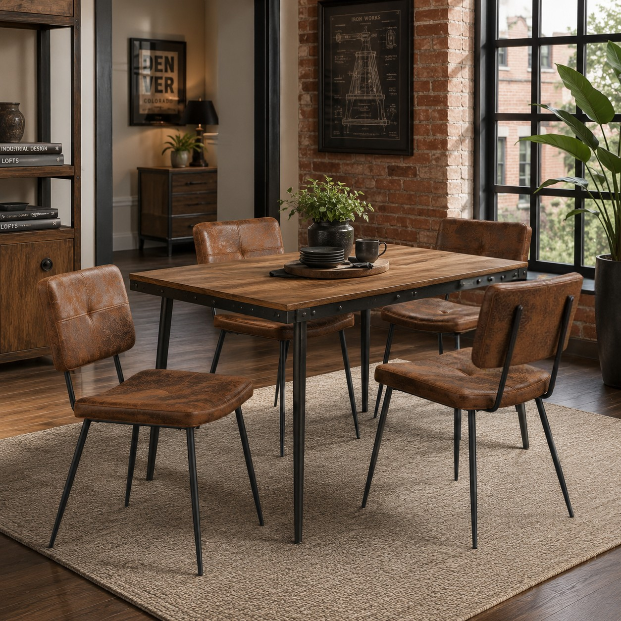 Pomona Upholstered Dining Chairs Set of 4