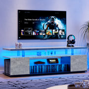 Lyra 70" Modern LED Entertainment TV Stand with Storage Cabinet Gray
