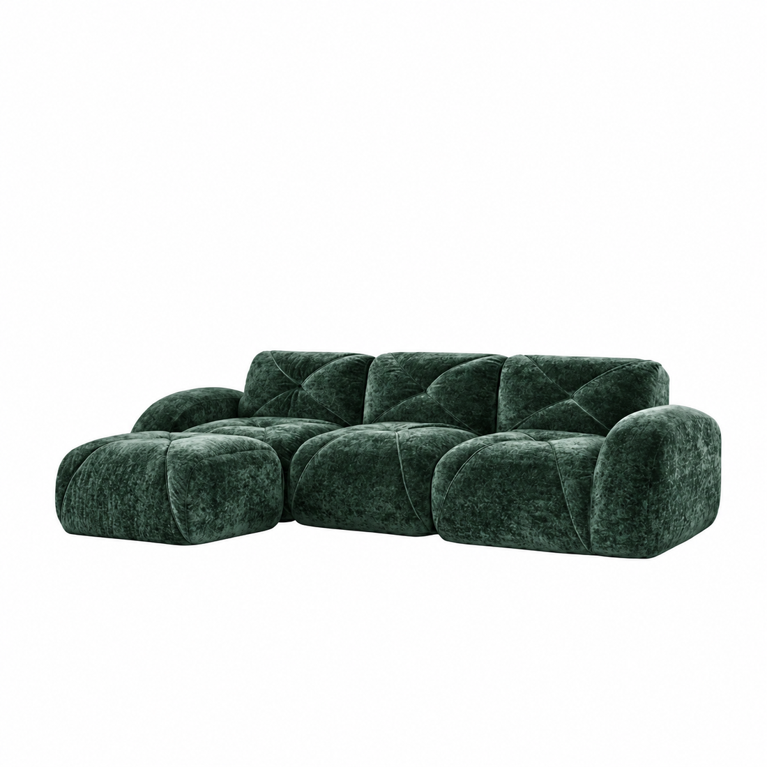 Three-Position Ottoman