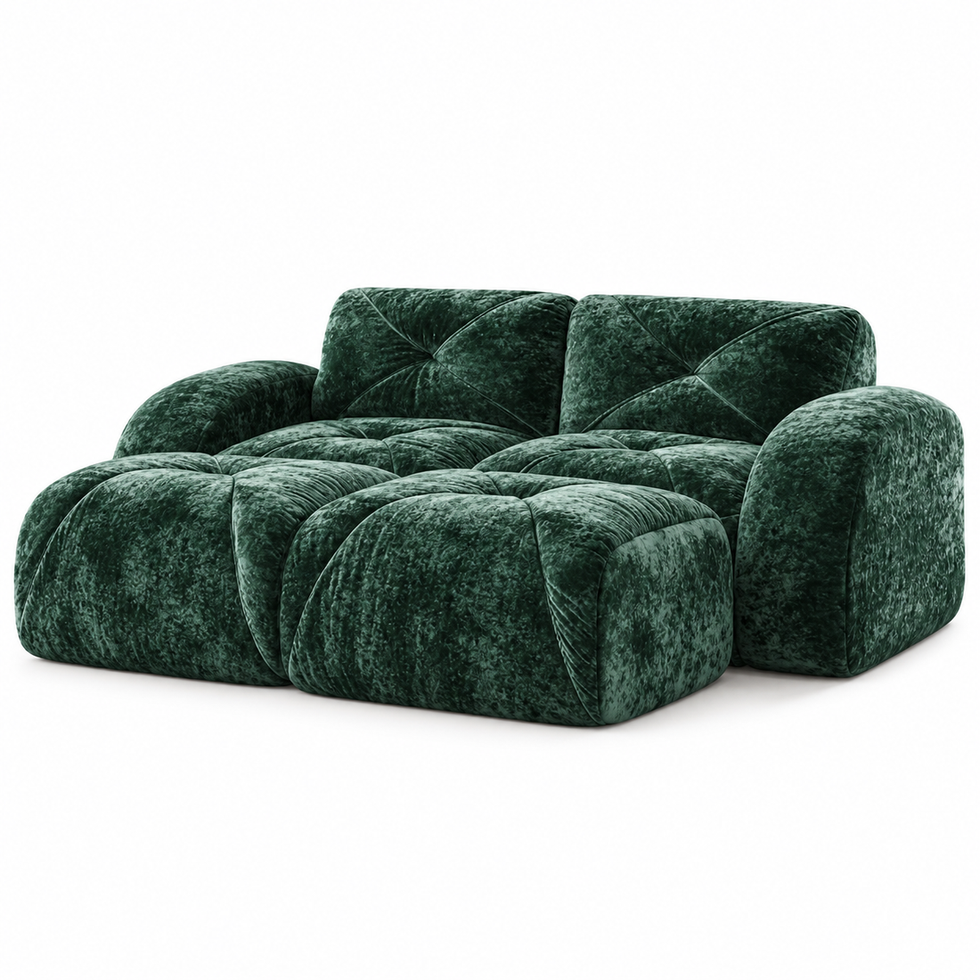 Two Movable Ottomans