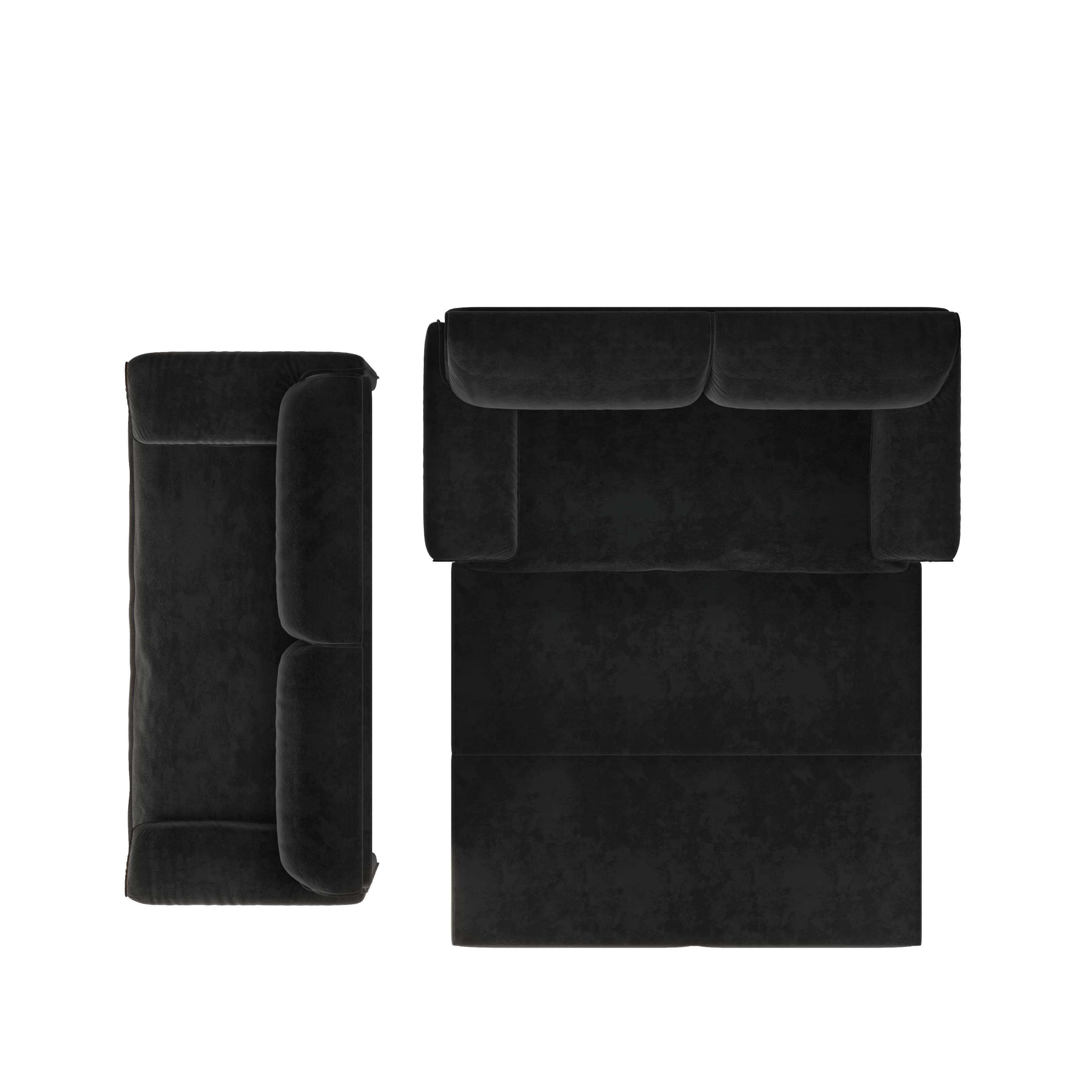 Freja 66" Velvet Convertible Sofa Bed with Pull-Out Sleeper and Side Storage