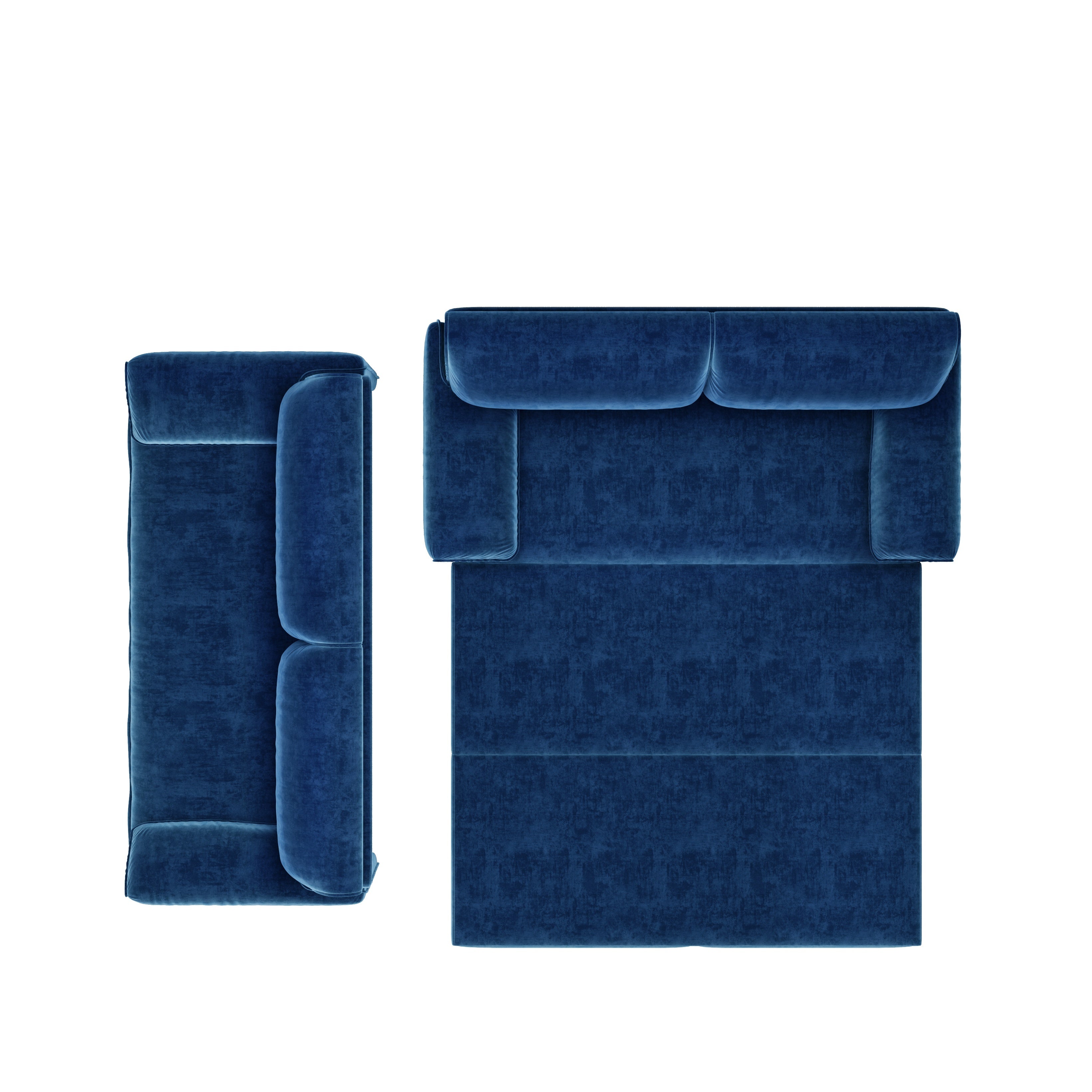 Freja 66" Velvet Convertible Sofa Bed with Pull-Out Sleeper and Side Storage