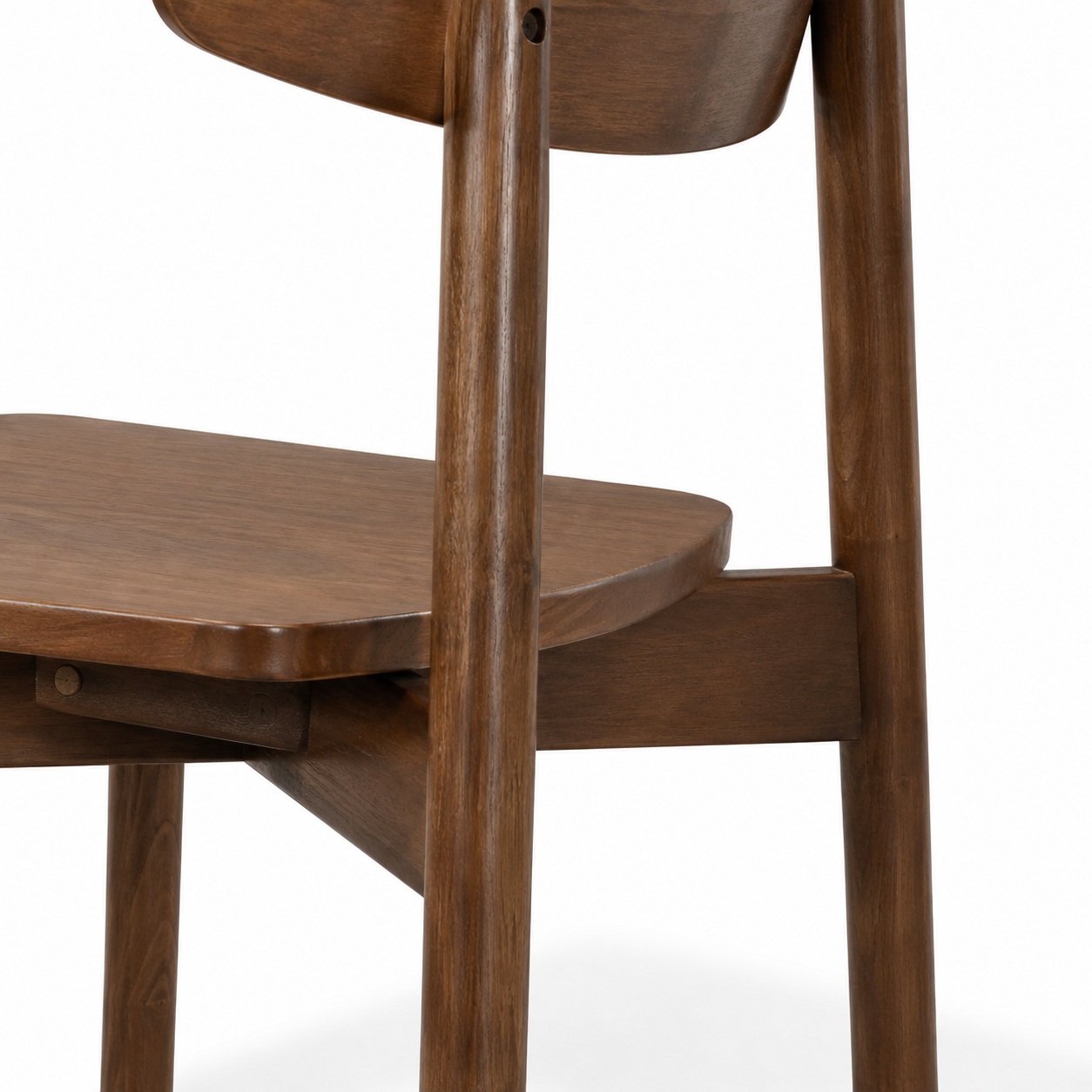 Euphrates Mid Century Modern Solid Wood Dining Chairs set of 2