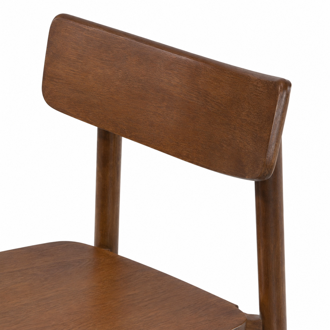Euphrates Mid Century Modern Solid Wood Dining Chairs set of 2