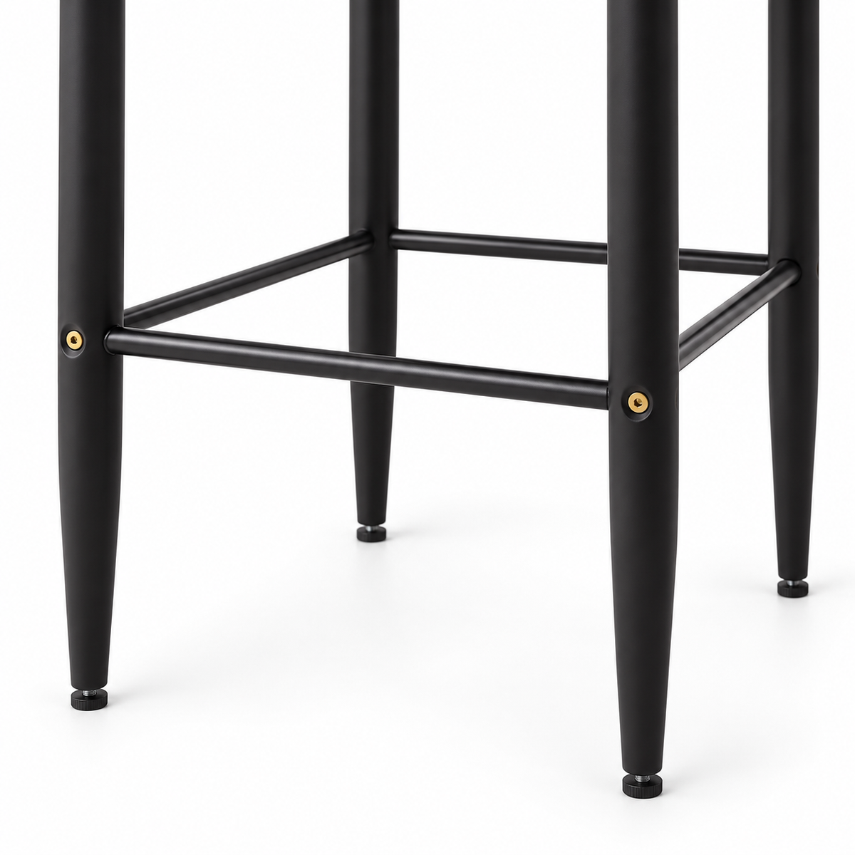 Bandol 30" Linen-Look Bar Height Stools with Arms and Leveling Feet Set of 2
