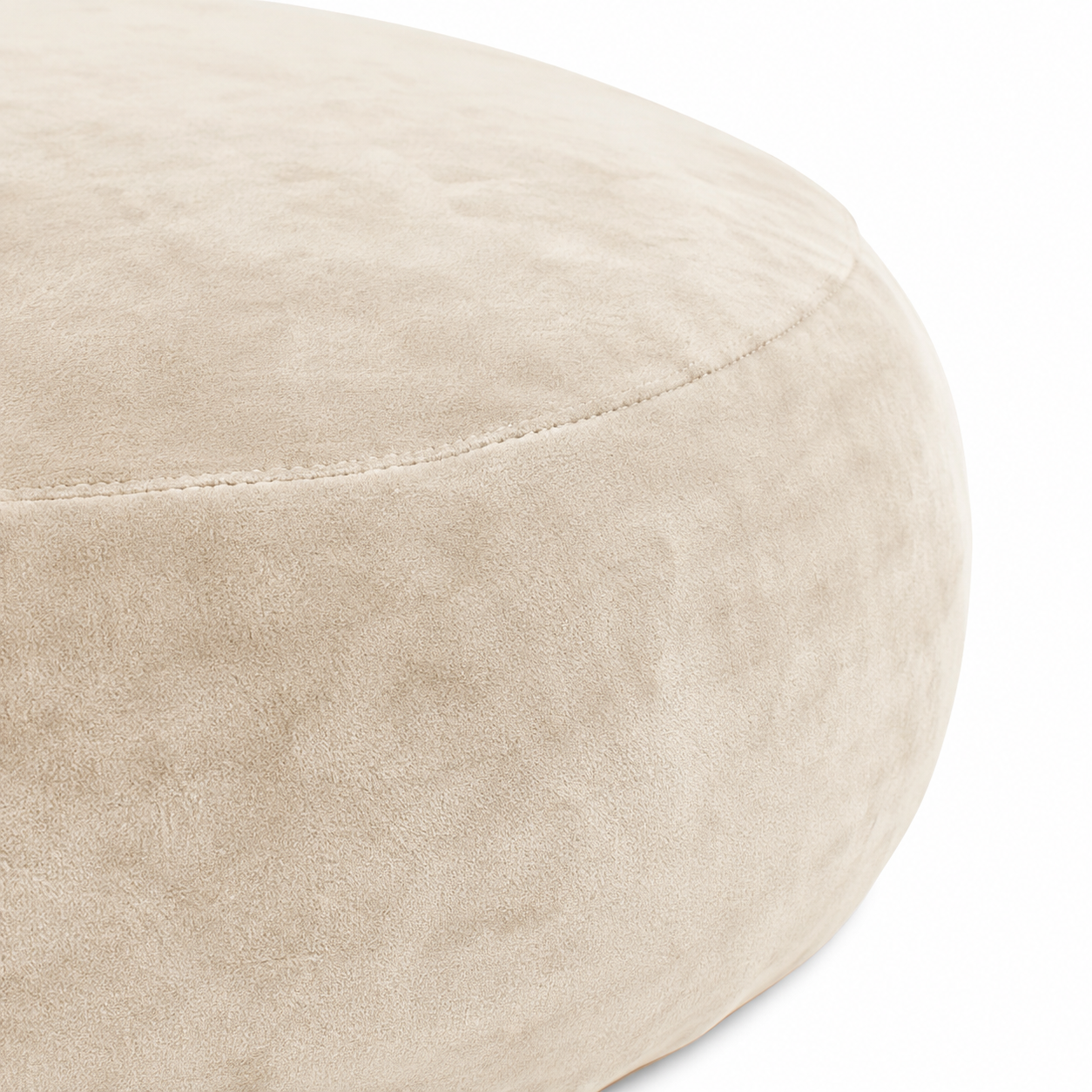 Pebble Round Bean Bag Chair with Memory Foam Filling