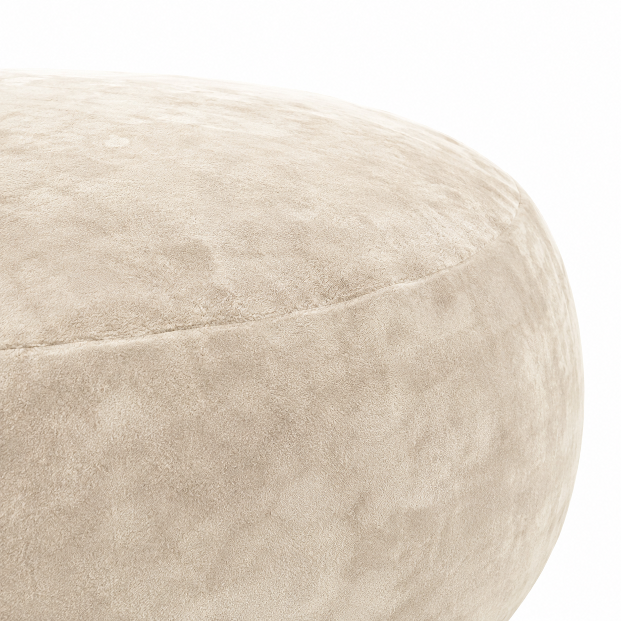 Pebble Round Bean Bag Chair with Memory Foam Filling