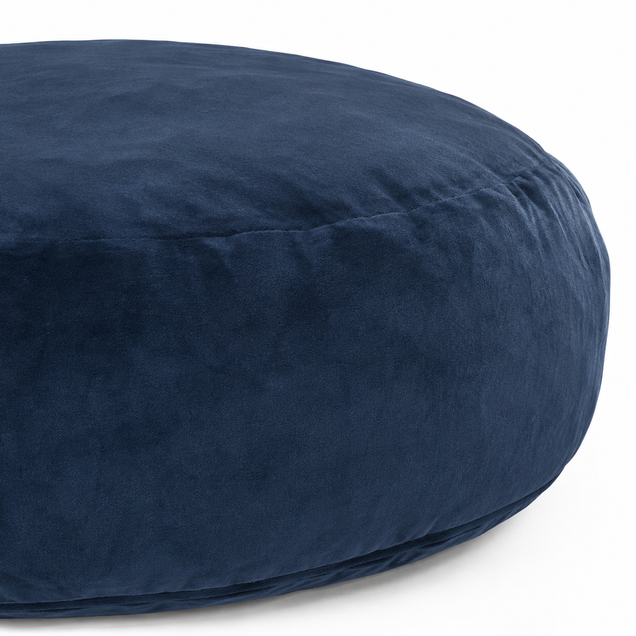 Pebble Round Bean Bag Chair with Memory Foam Filling