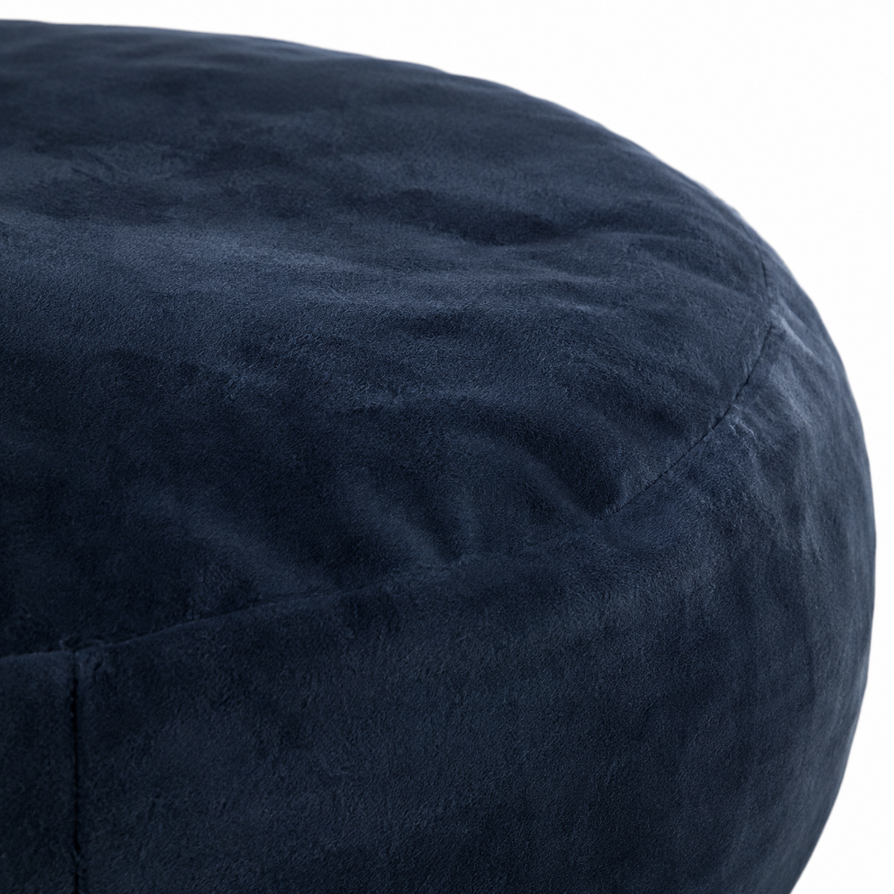 Pebble Round Bean Bag Chair with Memory Foam Filling