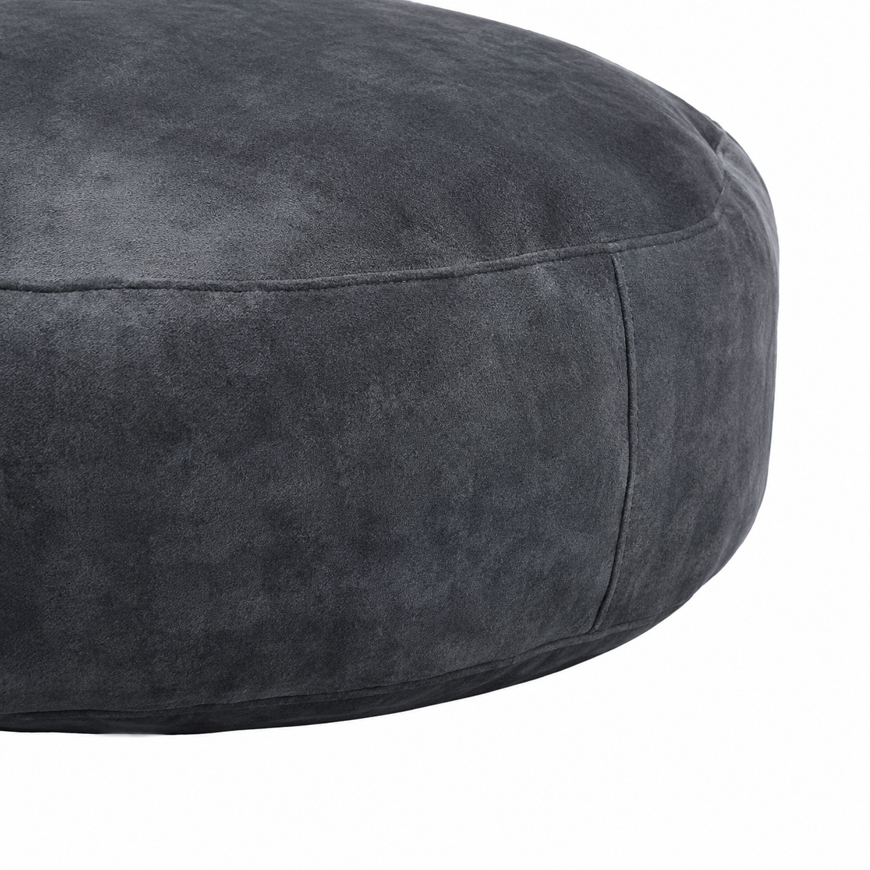 Pebble Round Bean Bag Chair with Memory Foam Filling