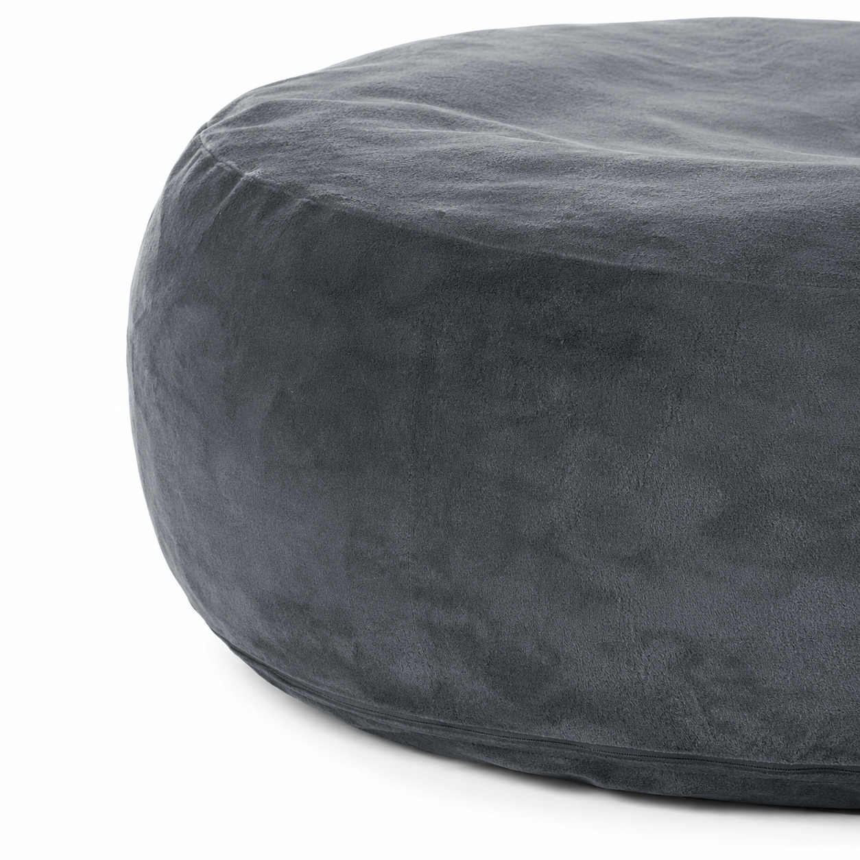 Pebble Round Bean Bag Chair with Memory Foam Filling