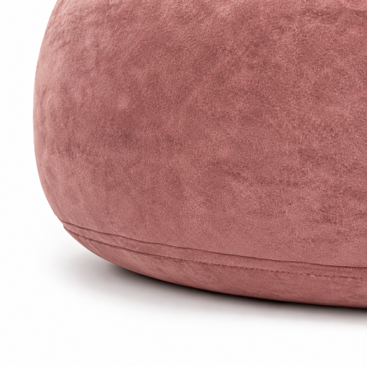 Pebble Round Bean Bag Chair with Memory Foam Filling