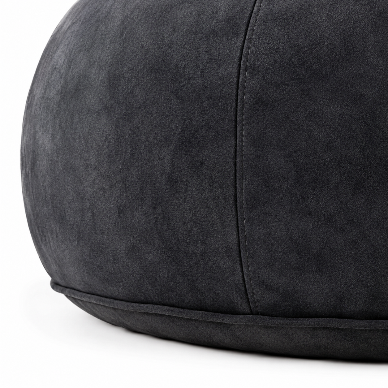 Pebble Round Bean Bag Chair with Memory Foam Filling