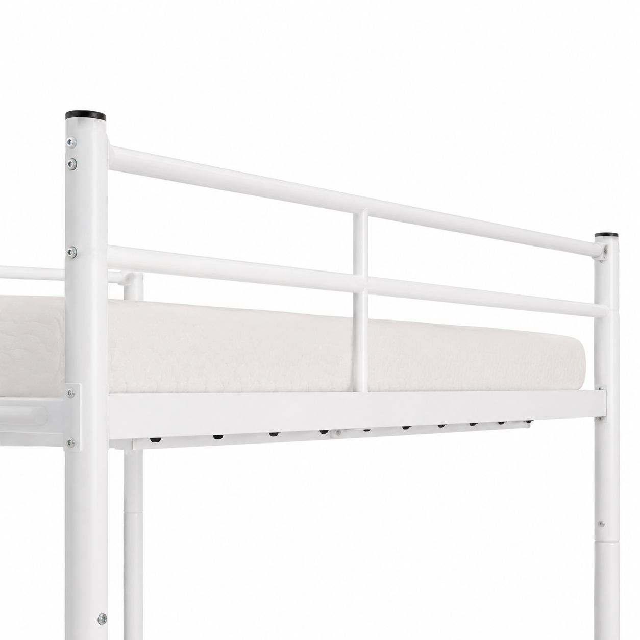 Zorven Twin over Twin Heavy-Duty Metal Bunk Bed, Convertible to 2 Separate Twin Beds