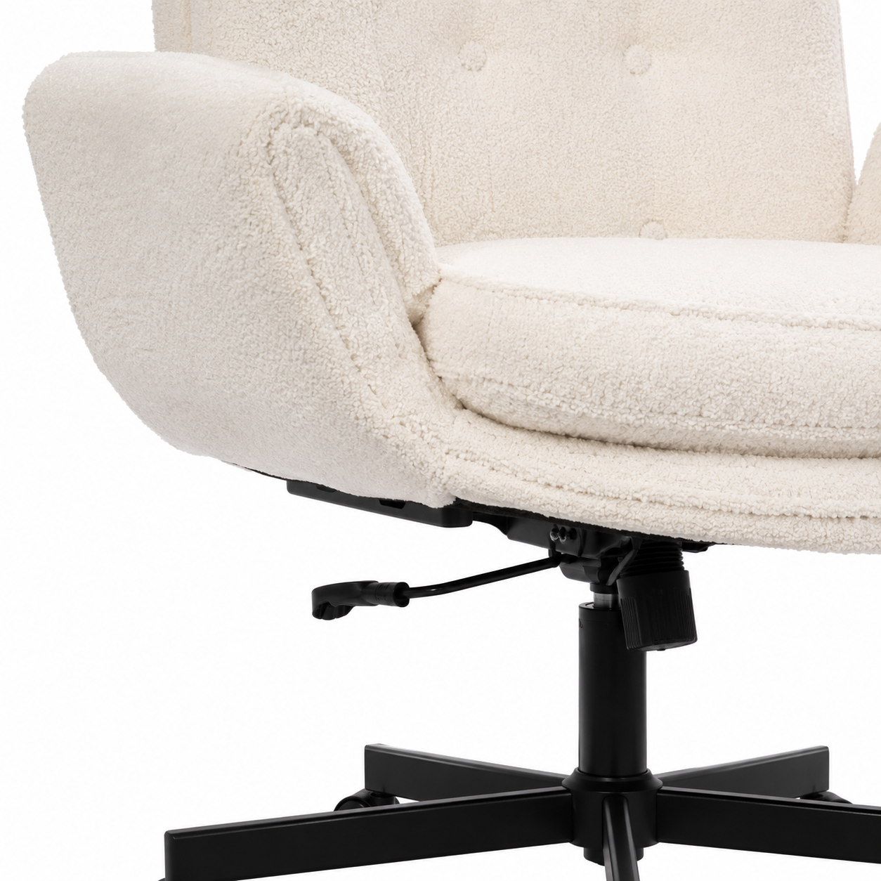 Selva Wide Seat Criss Cross Office Chair with Flip-Up Arms and Removable Headrest
