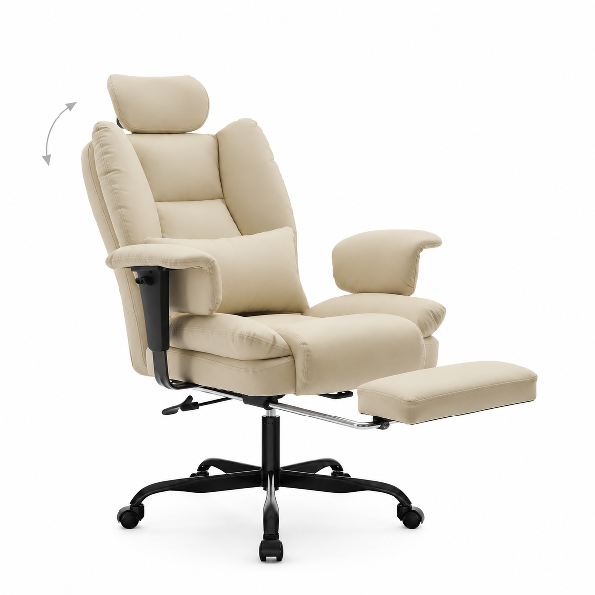 Alvik Ergonomic Office Chair with Footrest and Adjustable Headrest