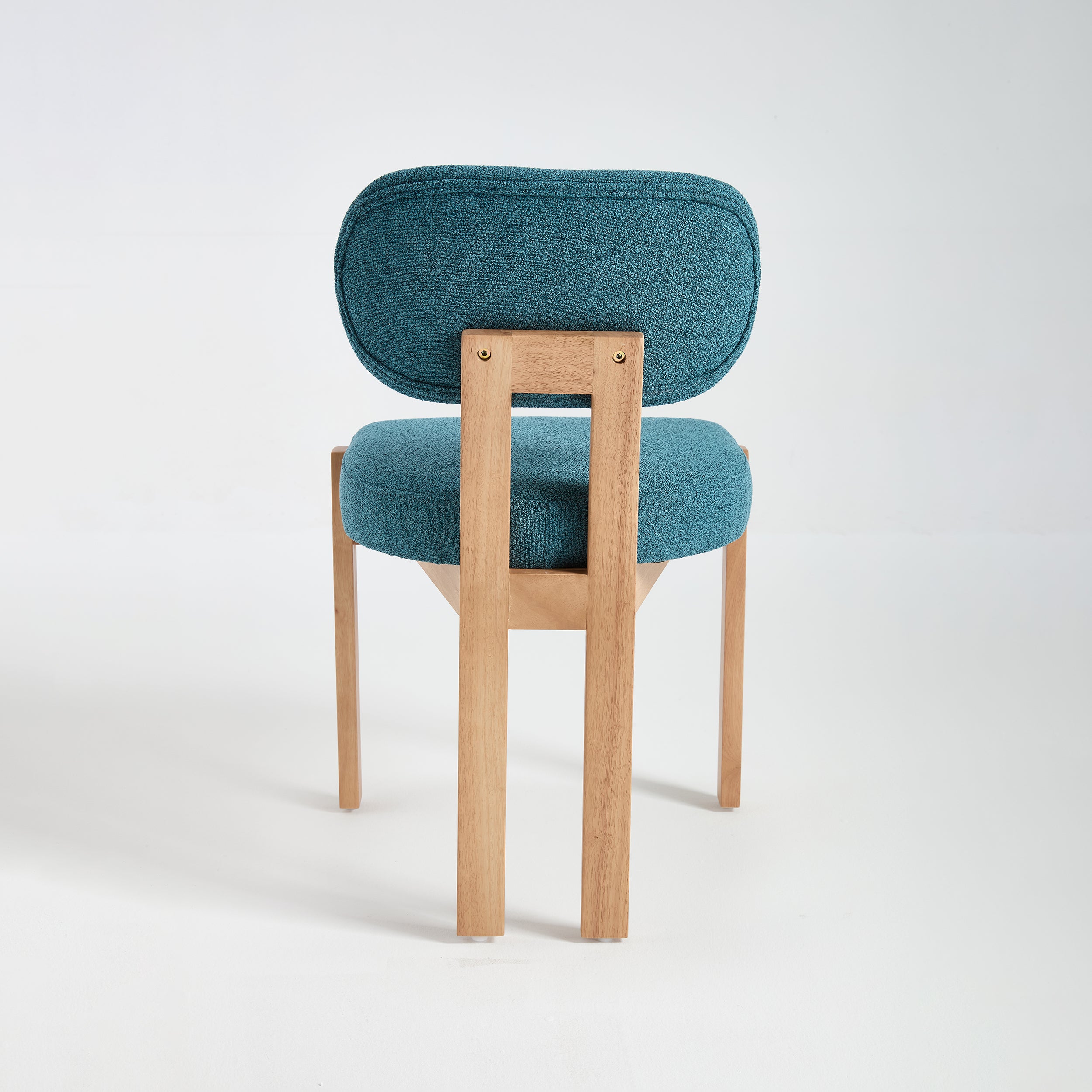Michigan Farmhouse Upholstered Dining Chairs with Solid Rubberwood Legs Set of 2