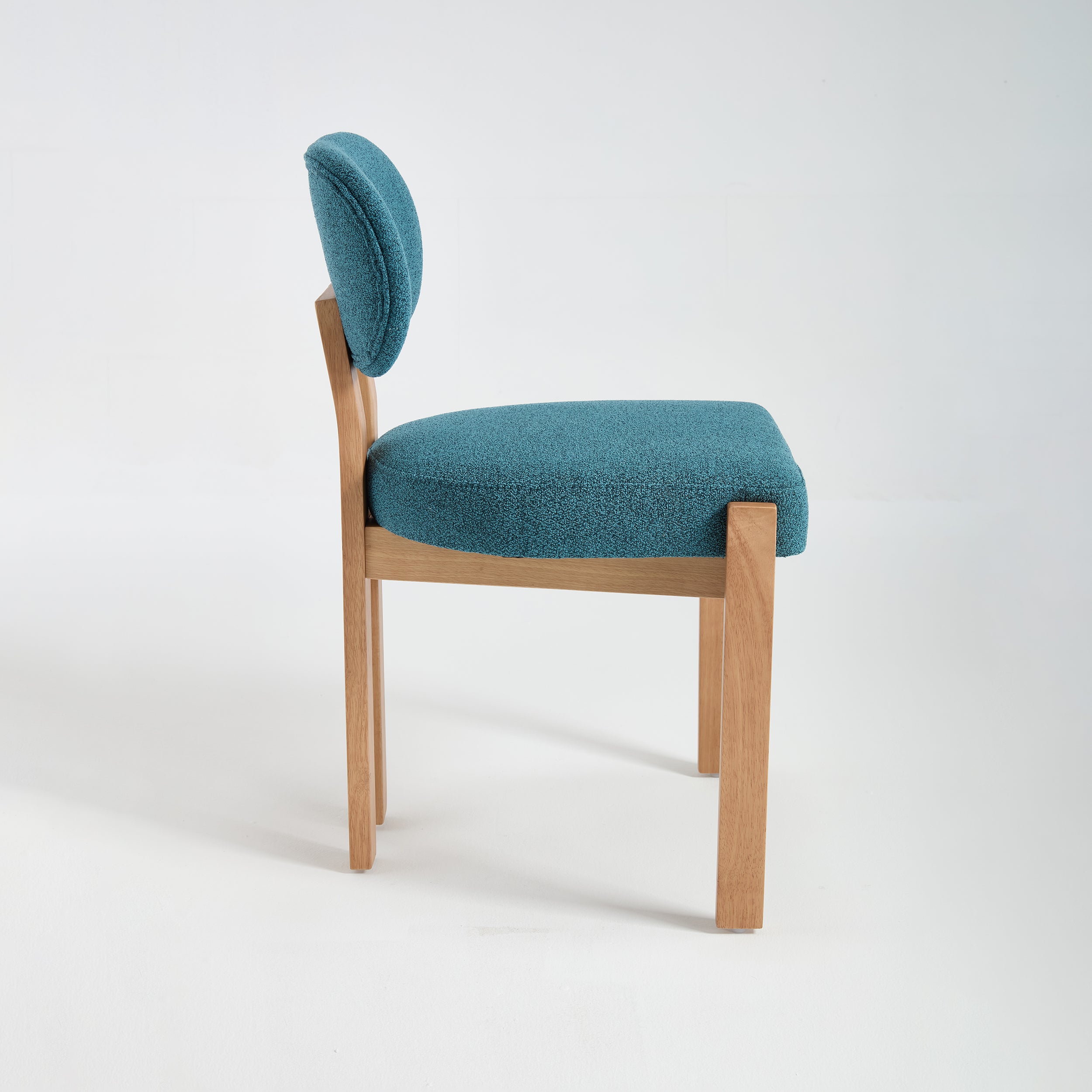 Michigan Farmhouse Upholstered Dining Chairs with Solid Rubberwood Legs Set of 2