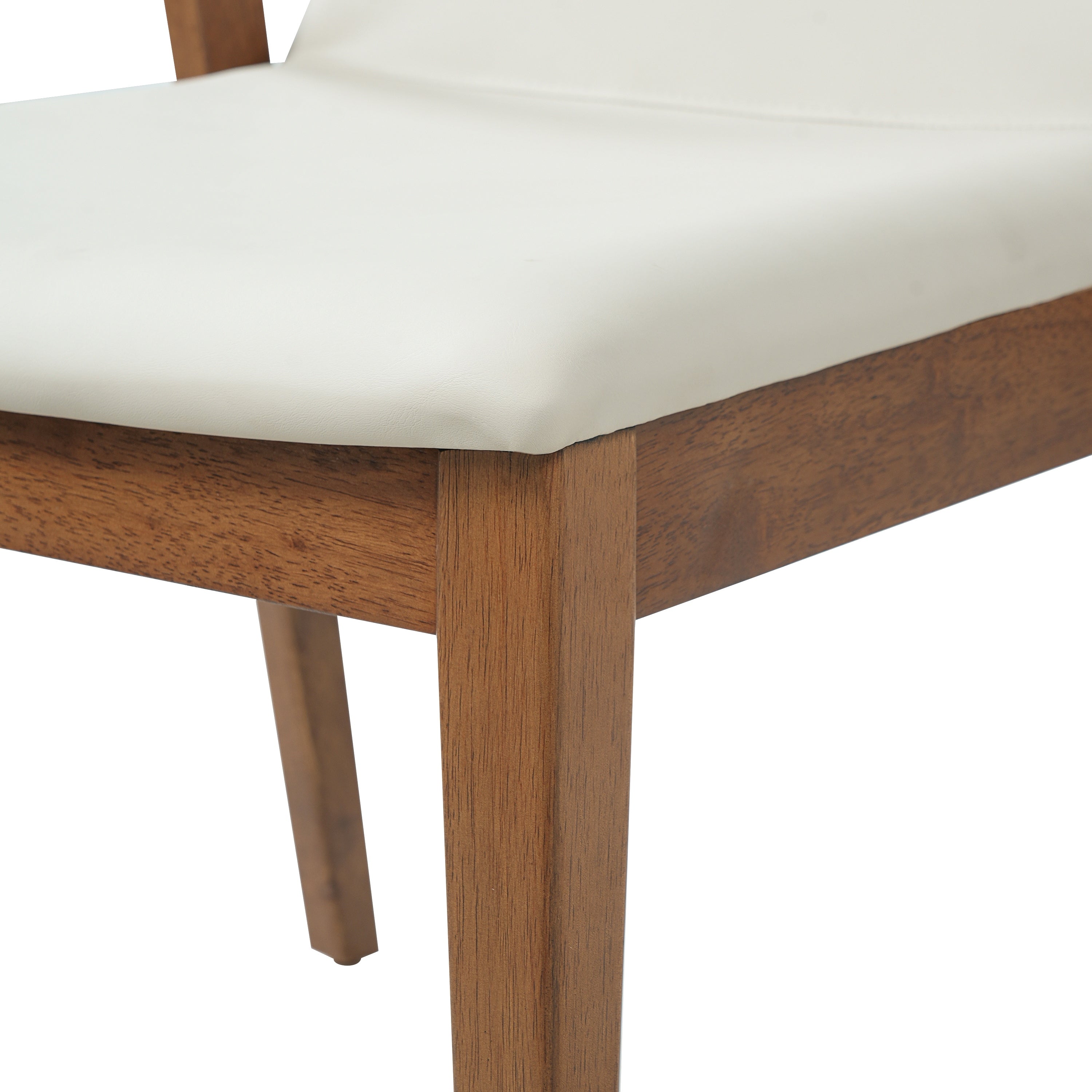 Isar Upholstered Dining Chairs with Solid Rubberwood Arm Frame Set of 2