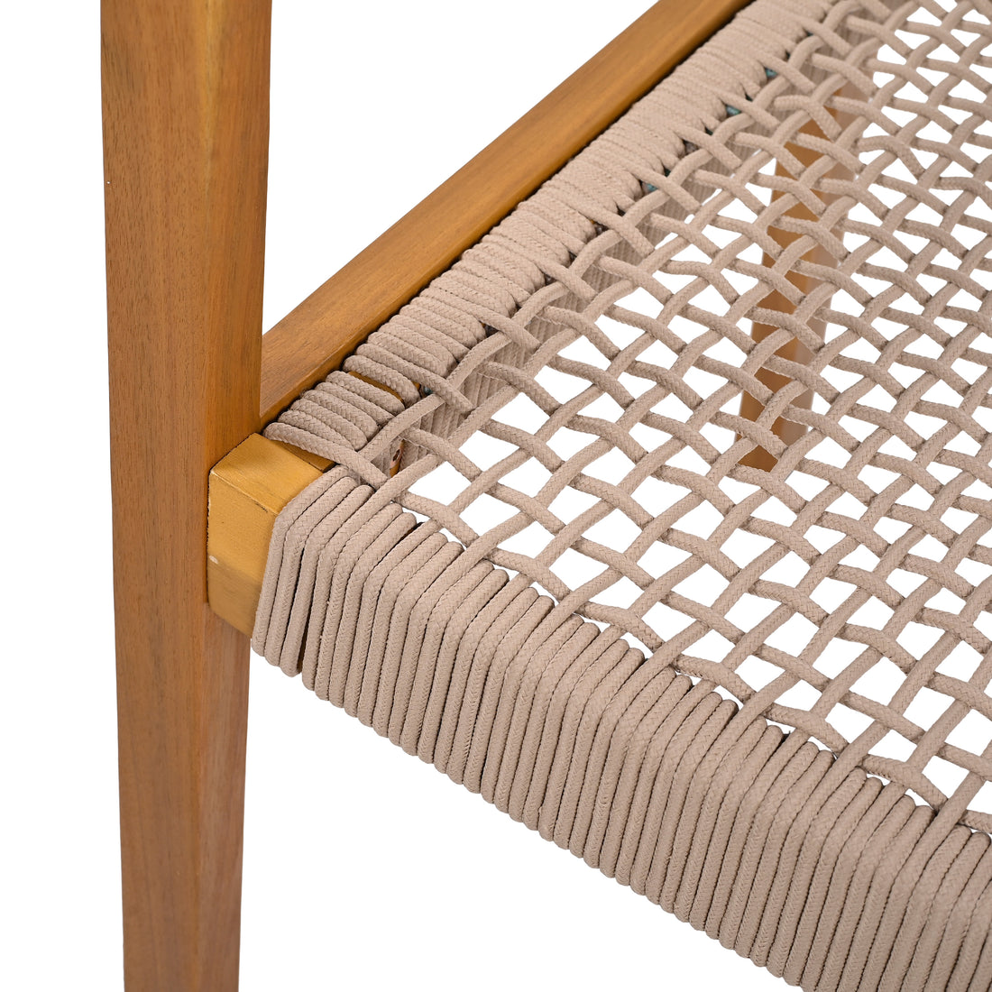 Diamond-Woven Rope Seat