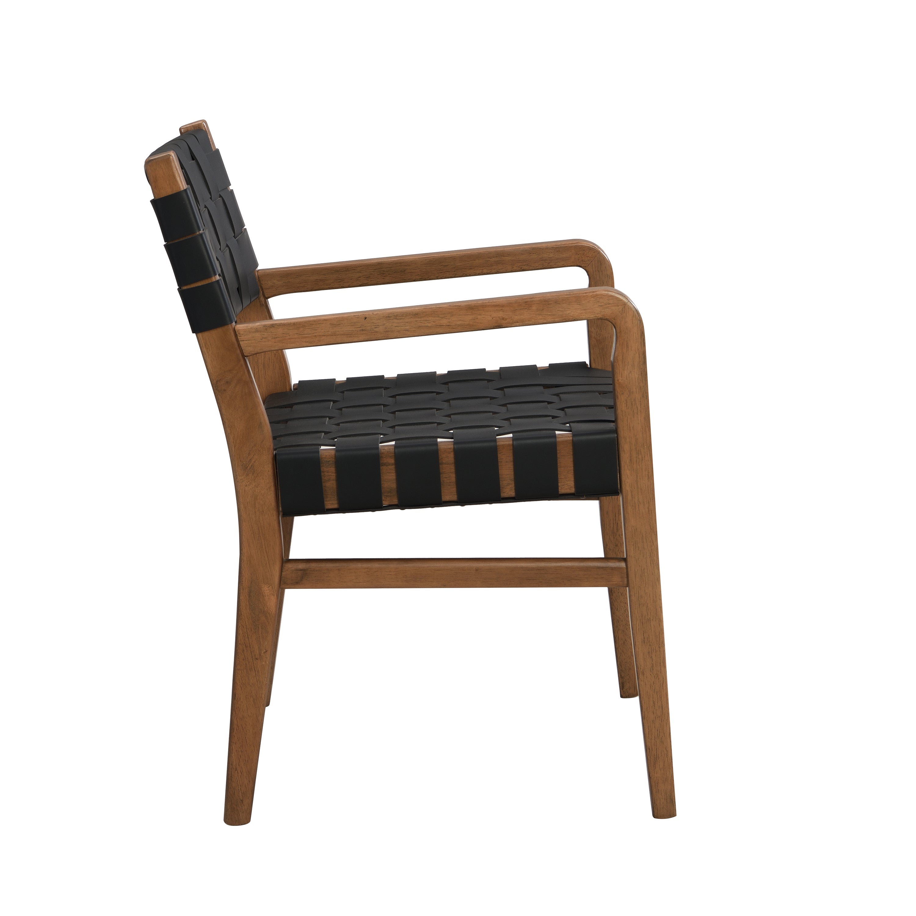Vardar Faux Leather Dining Chairs with Rubberwood Frame Set of 2
