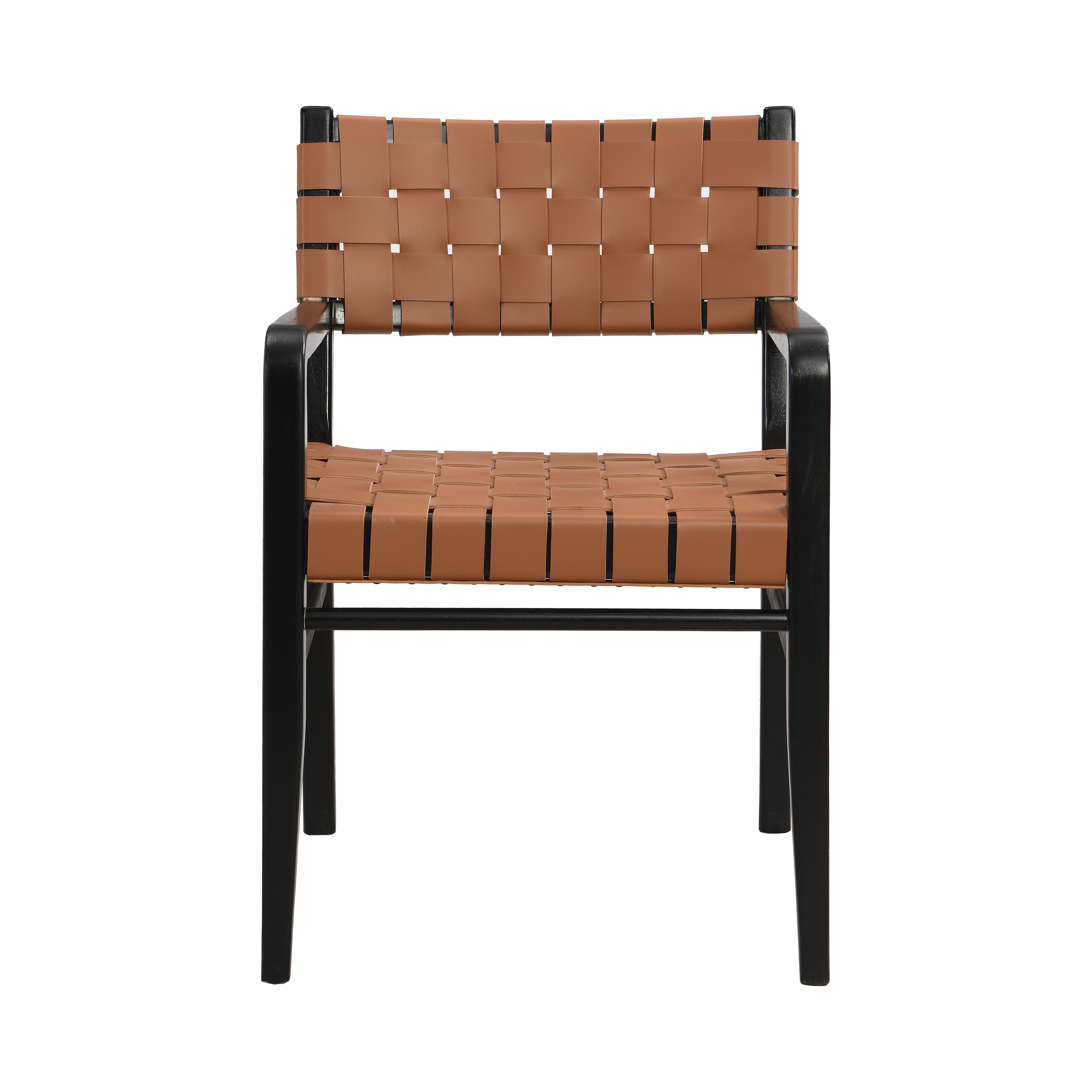 Vardar Faux Leather Dining Chairs with Rubberwood Frame Set of 2