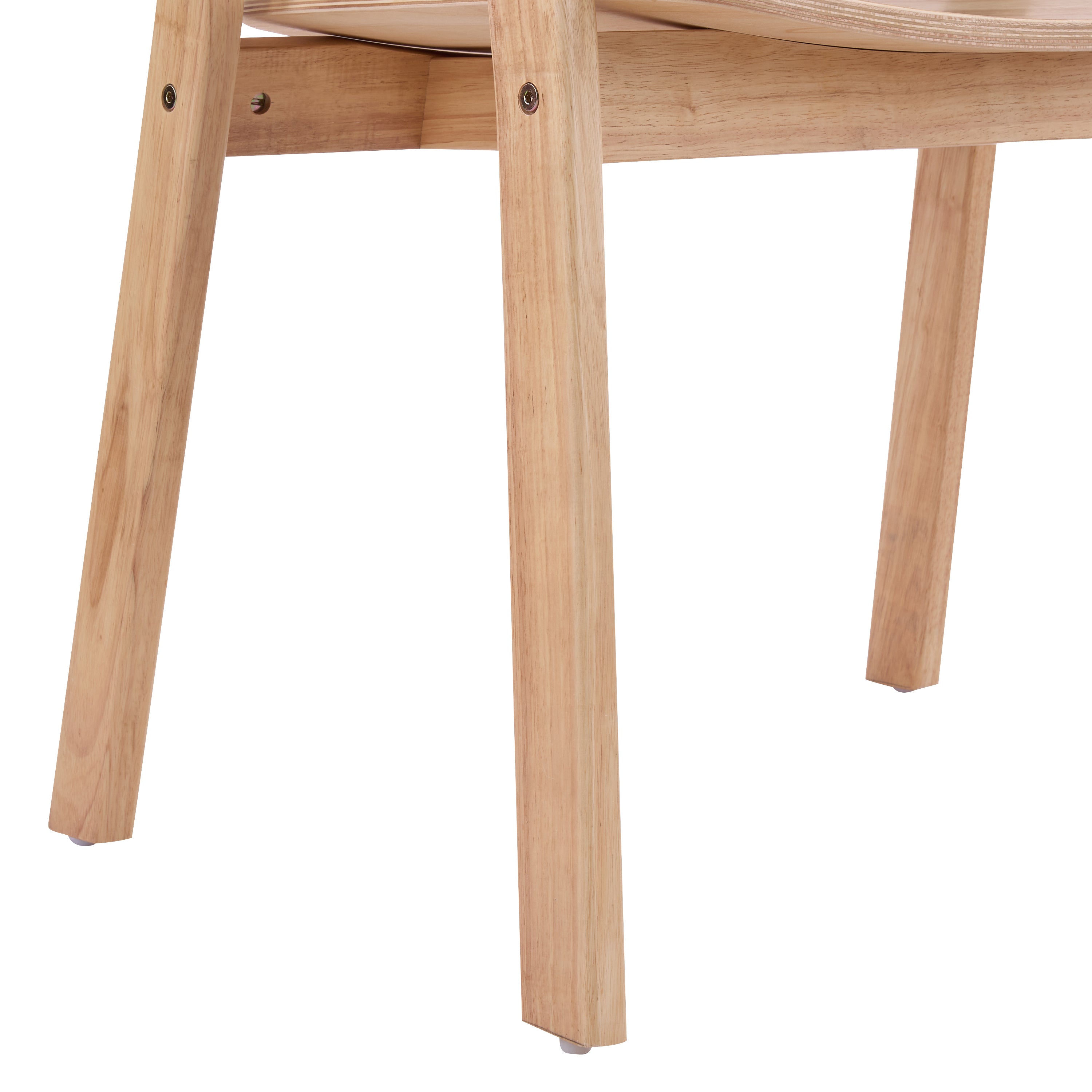 Mjosa Upholstered Arm Dining Chairs with Contoured Wood Seat Set of 2