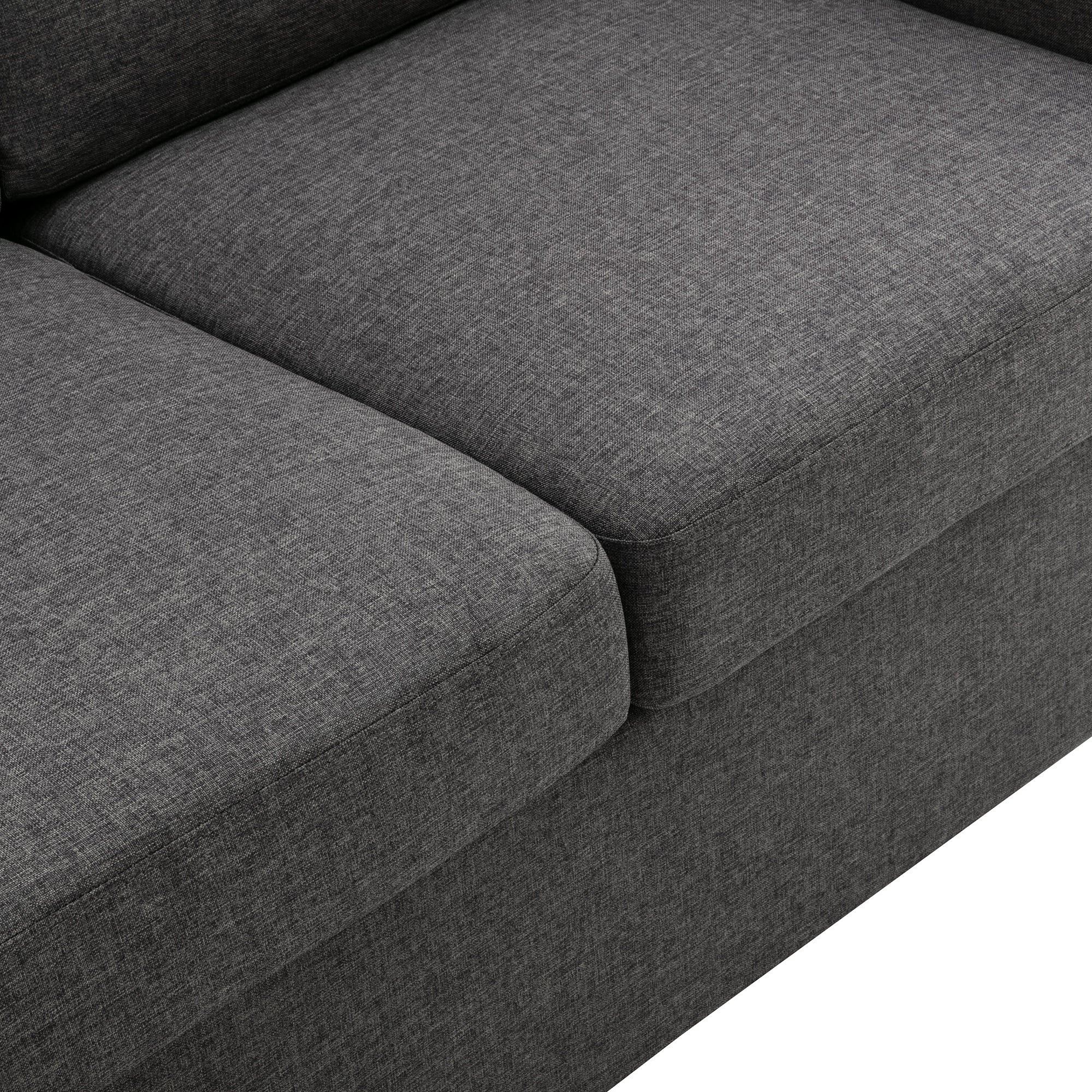 Chula 58" Linen Loveseat Sleeper Sofa with Memory Foam Mattress and USB Ports