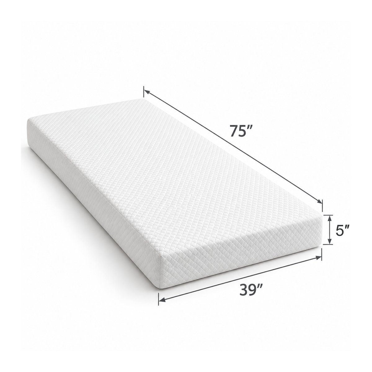 Somna 5" Twin Medium-Firm Memory Foam Mattress