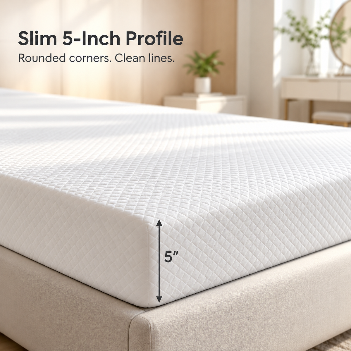 Somna 5" Twin Medium-Firm Memory Foam Mattress