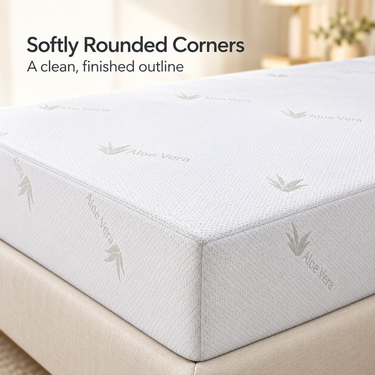 Sova 8" Twin Extra-Firm Memory Foam Mattress with Cooling Aloe Infusion