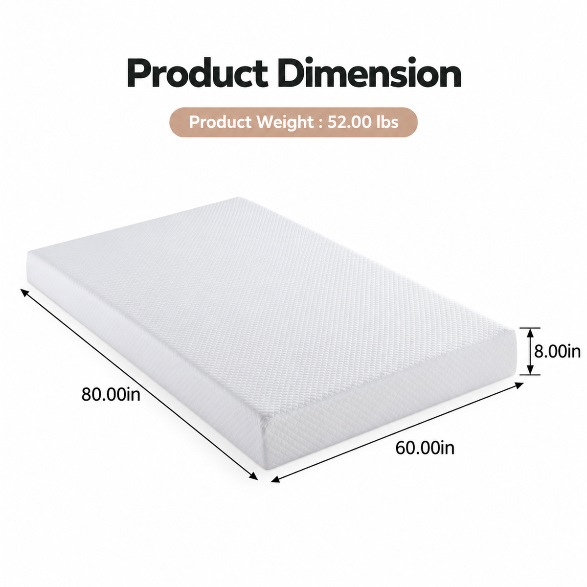 Somna 8" Queen Medium-Firm Memory Foam Mattress
