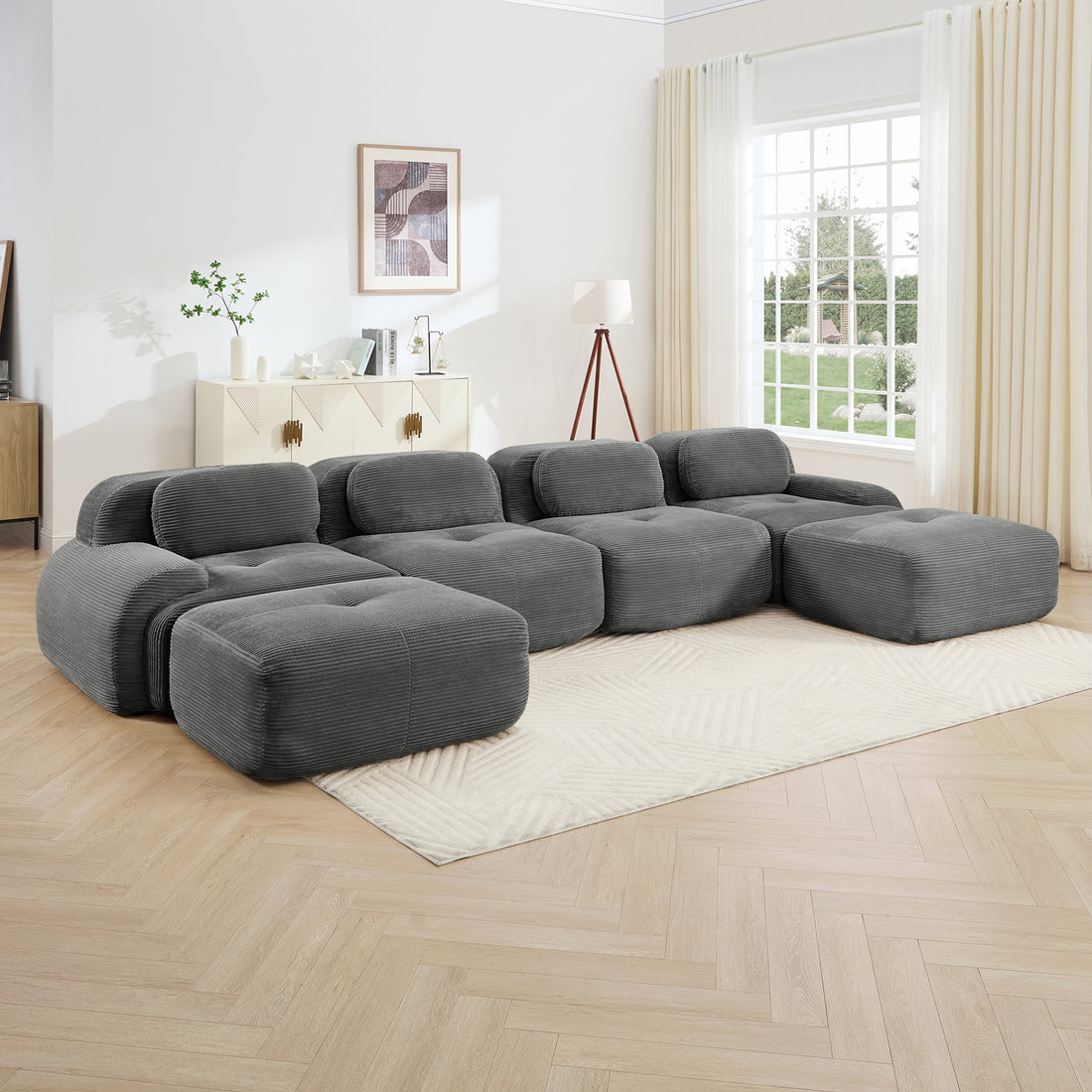 U Shaped Lounge Space