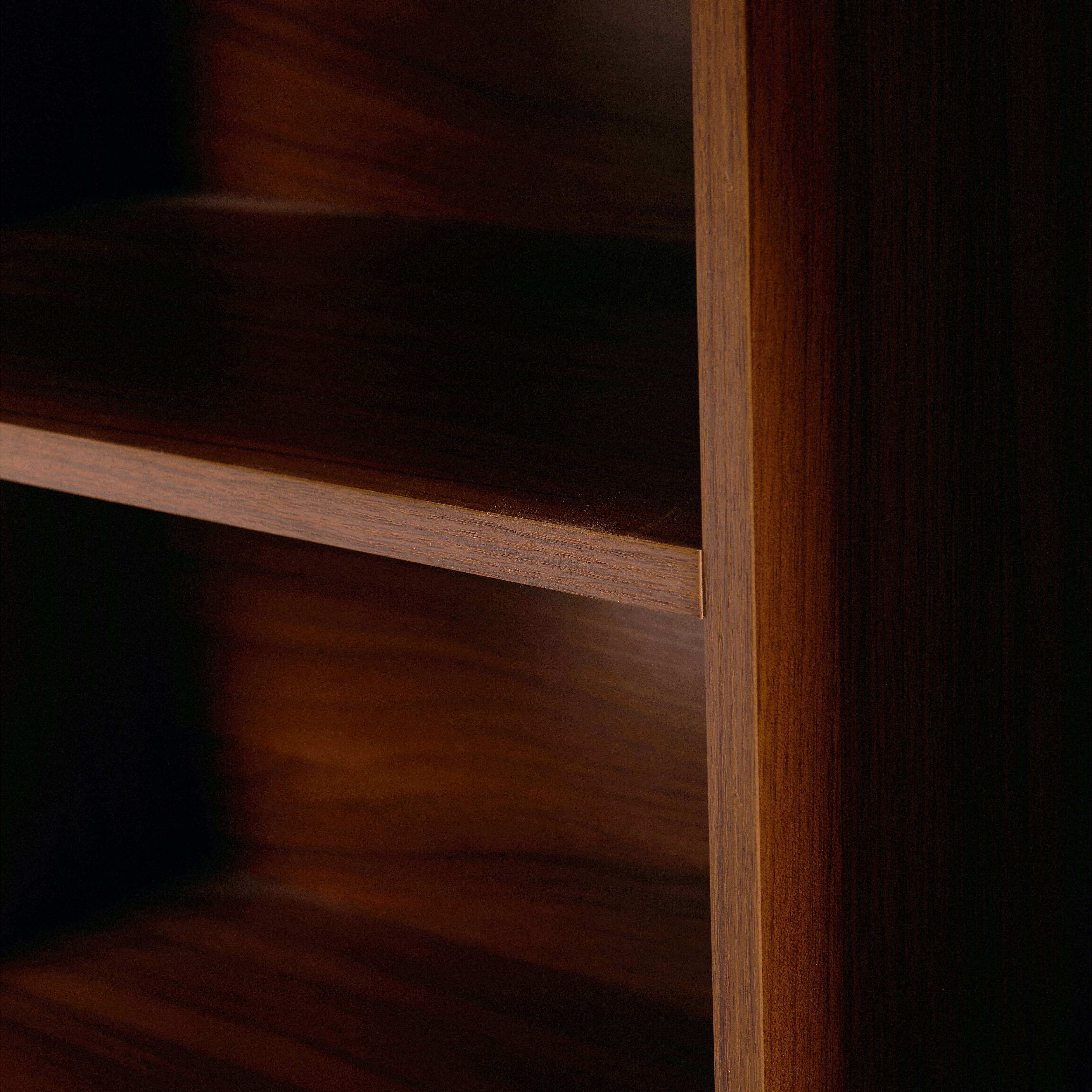 55.1''L, Walnut Home Office L-Shaped Executive Desk , Height Adjustable Desk with Storage Drawers and Cabinet