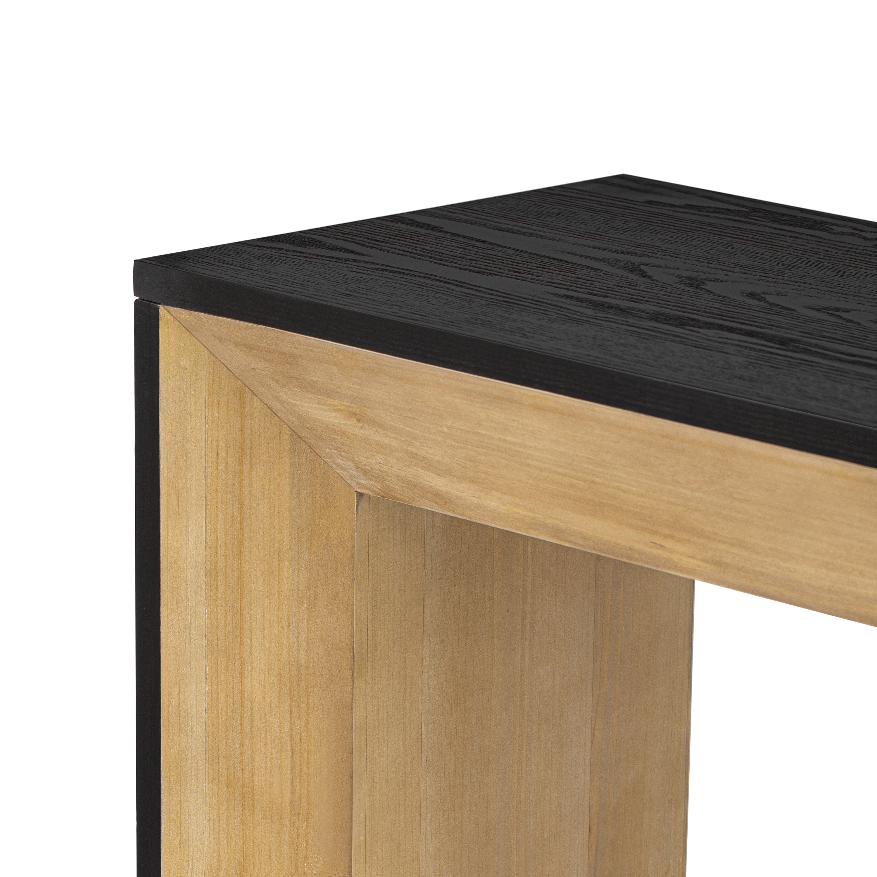 Elegant Console Table,Fireplace Design,Simple and Functional with High-Quality Wood Veneer Top ,Versatile for Hallway, Living Room