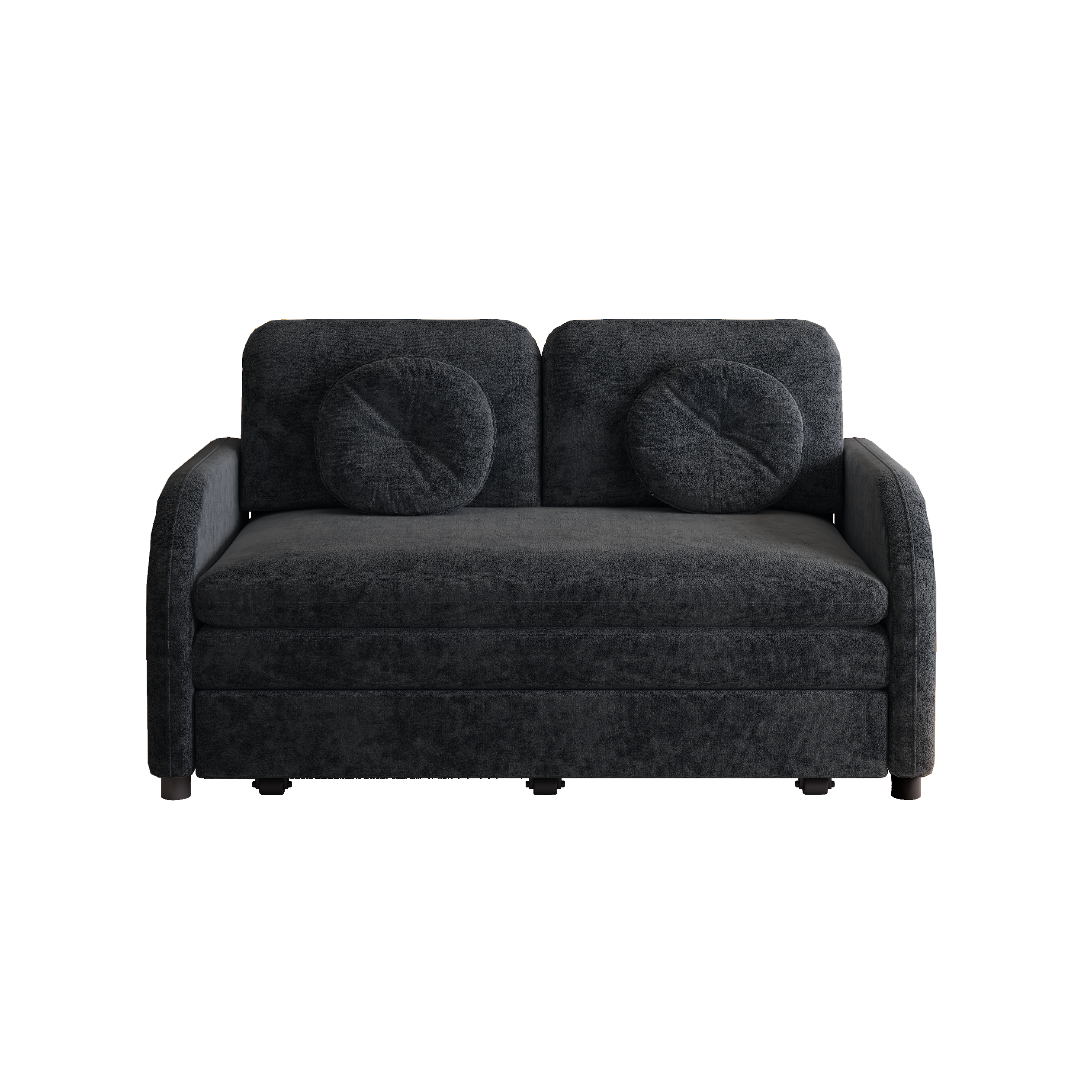 Layton 52" Upholstered Pull-Out Sleeper Sofa with Side Pocket and USB Port