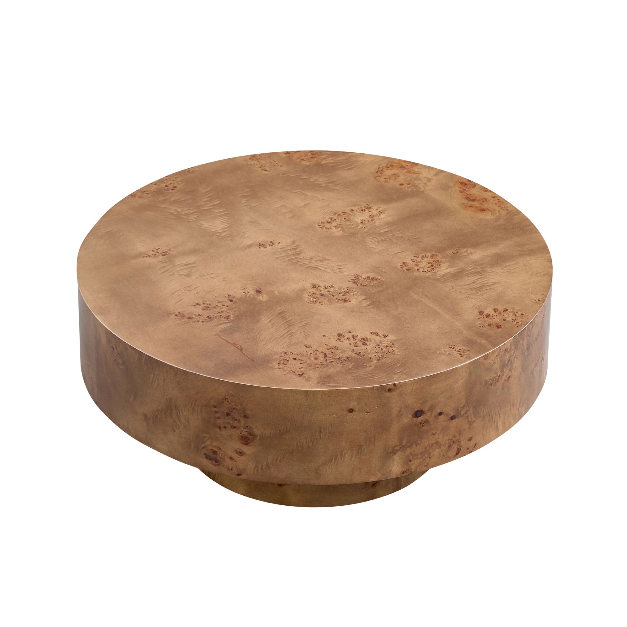 Orleans 31.5" Round Wood Coffee Table with Pedestal Base