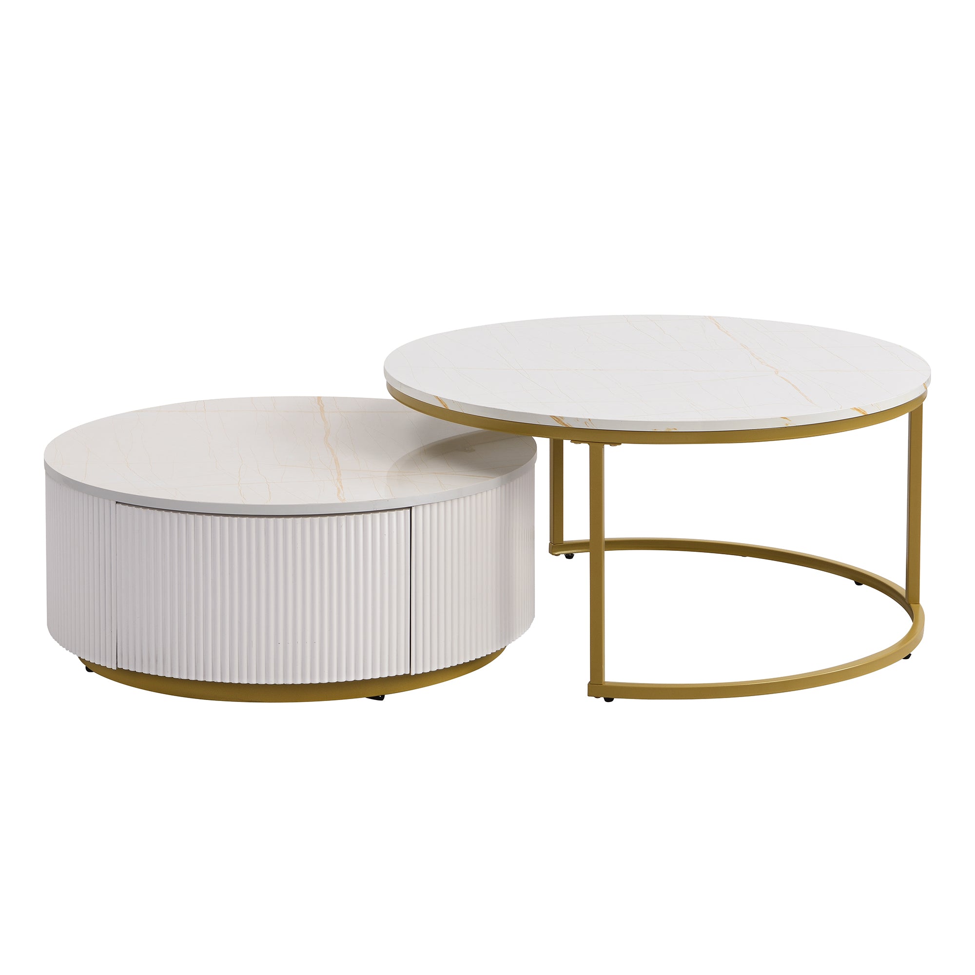 Biarritz Nesting Coffee Table Set with Storage Drawer