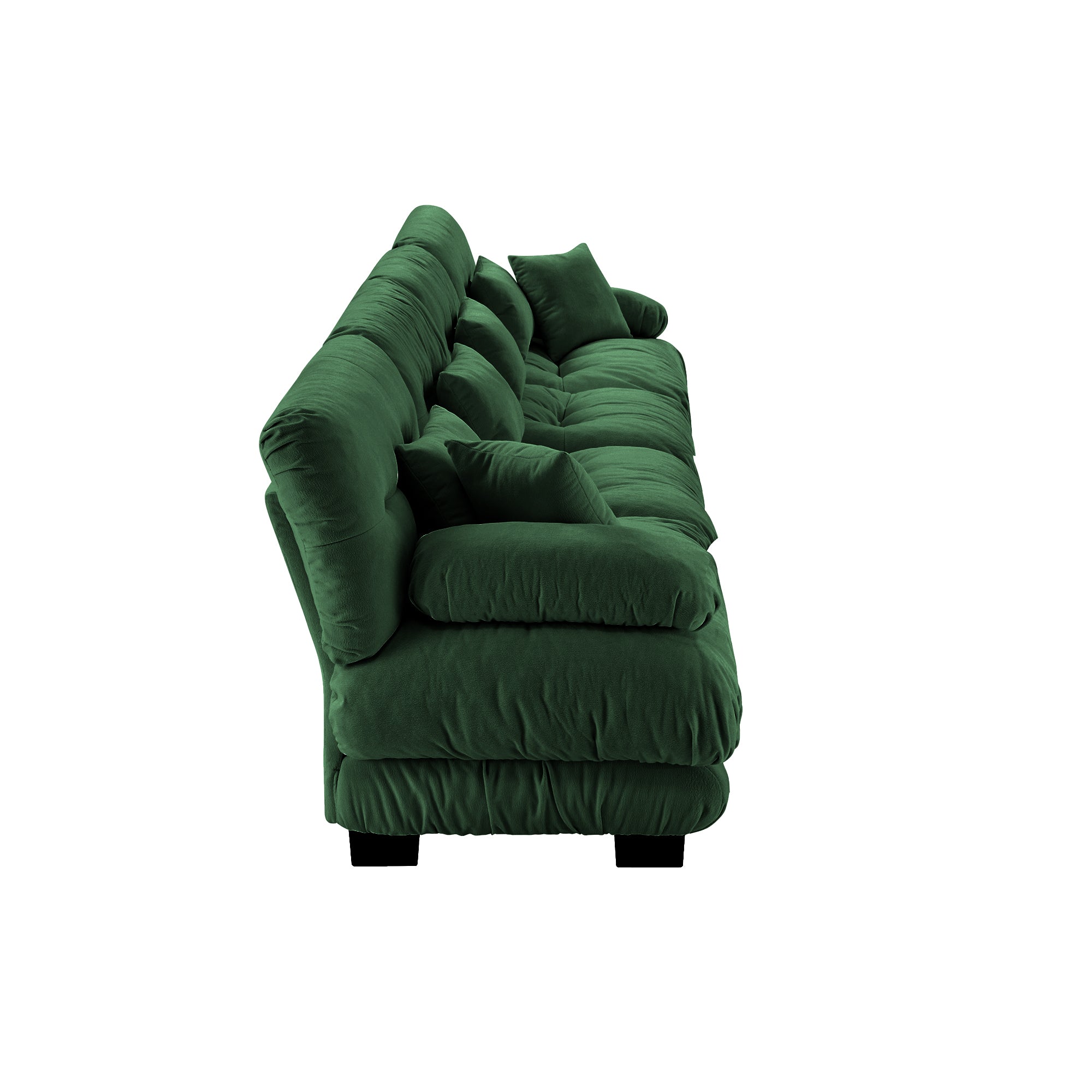 Monterey 173" Extra Large Modular Chenille Cloud Sectional Sofa with Bolstered Armrests