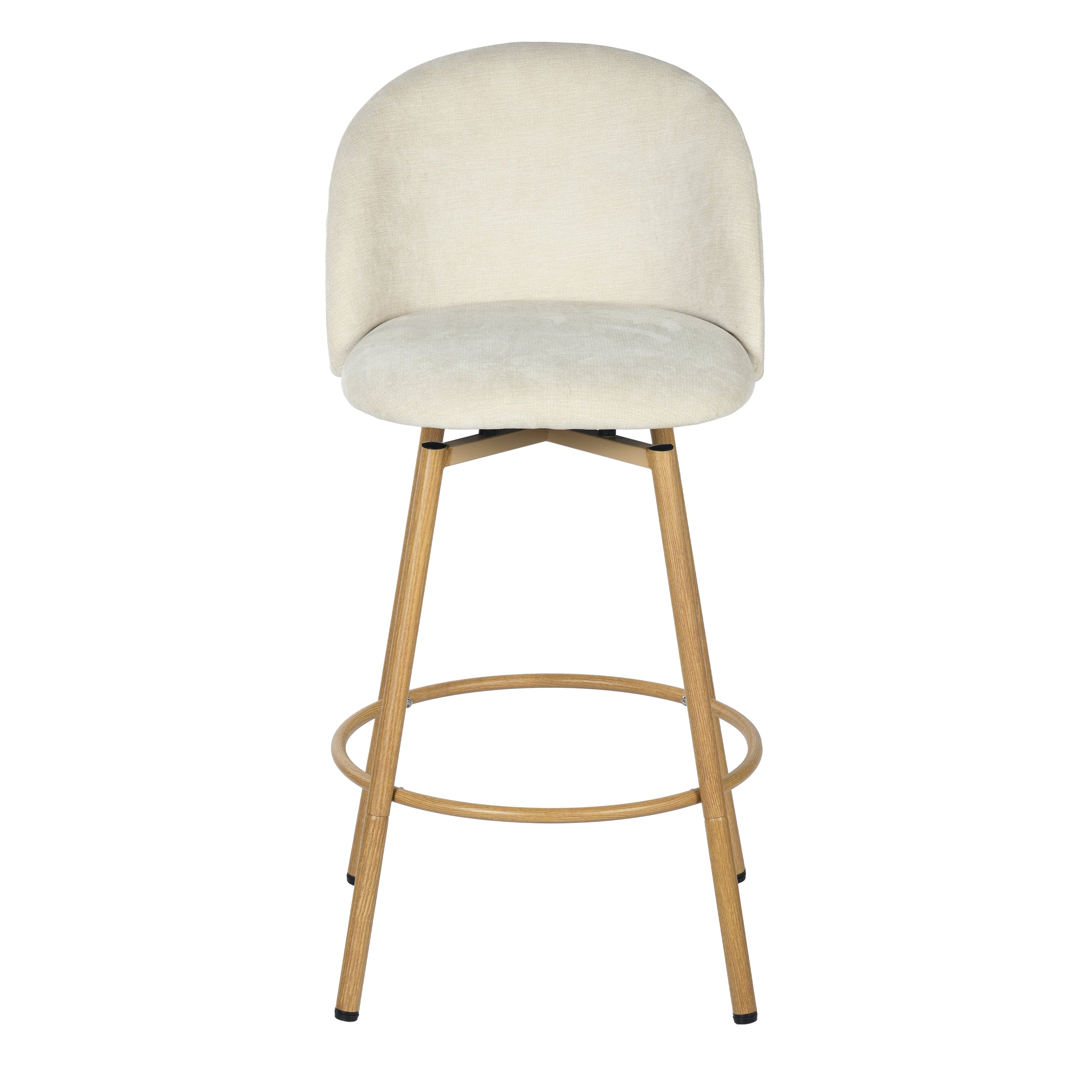 Homy Casa HSB-CS002 2PC Bar Stools in Biscuit Beige Bar Seating Open Box