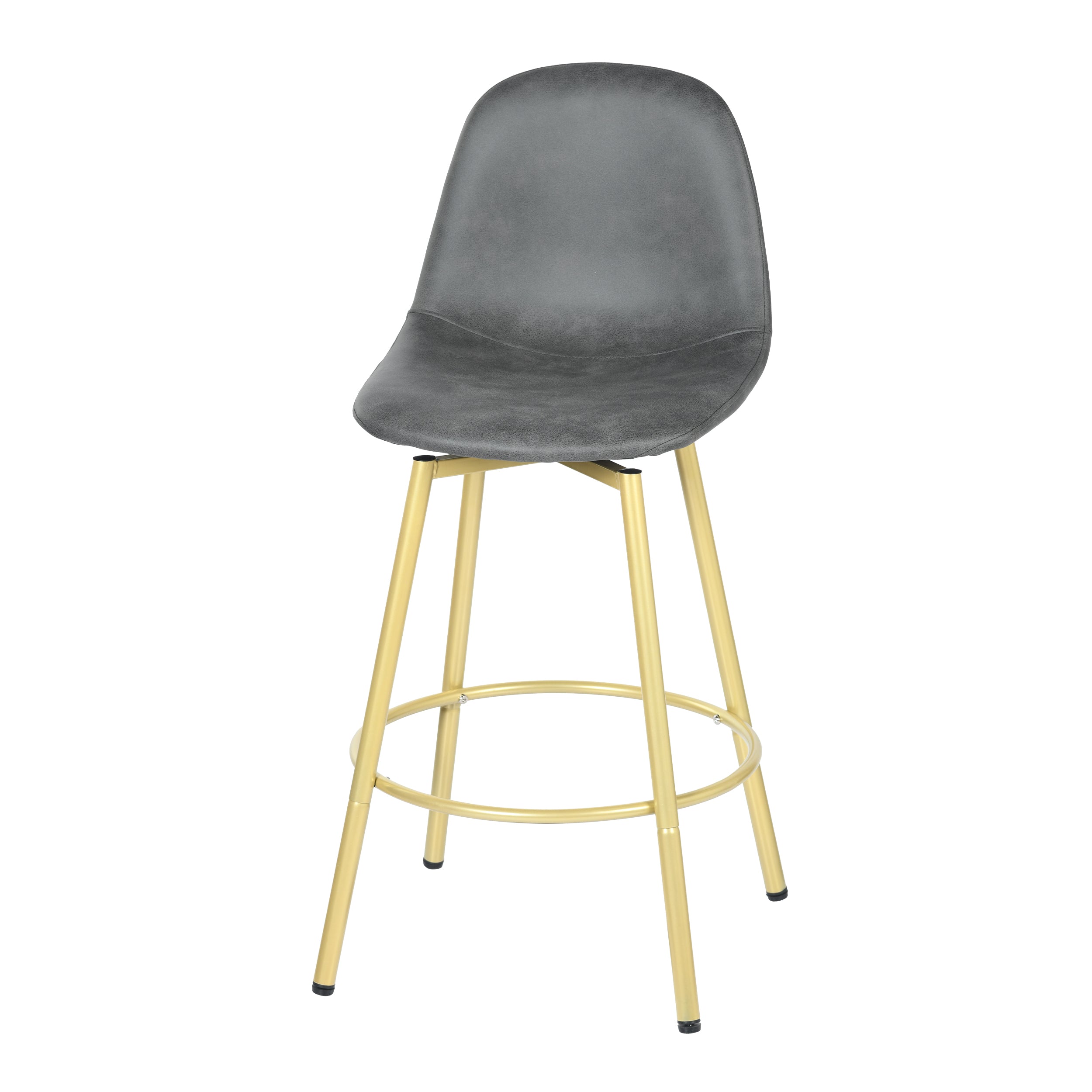 Open Box Homy Casa CHAR-CS001 Charcoal Bar Stool "18.7'' x 19.61'' x 37.8''" Modern Upholstered Seating