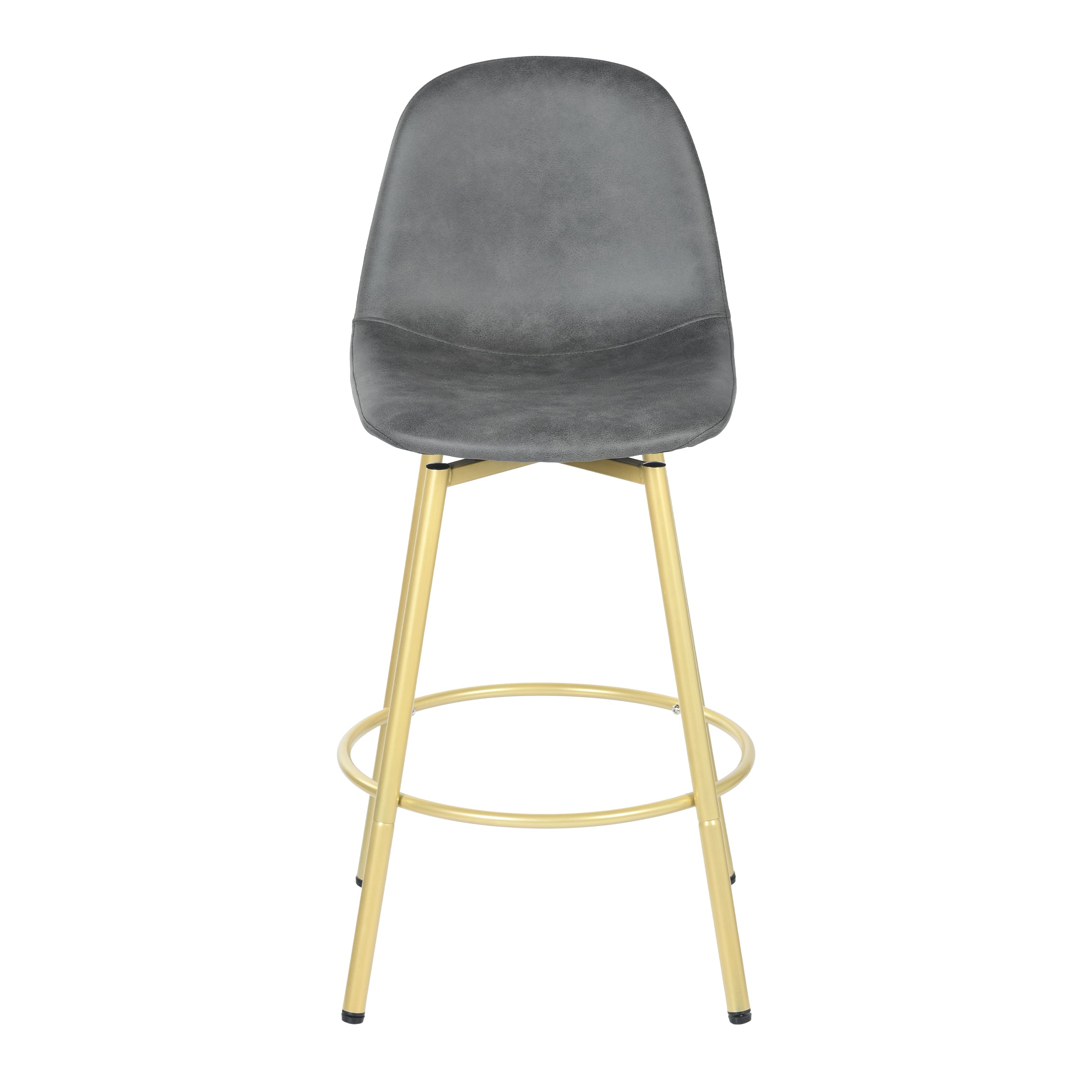 Open Box Homy Casa CHAR-CS001 Charcoal Bar Stool "18.7'' x 19.61'' x 37.8''" Modern Upholstered Seating