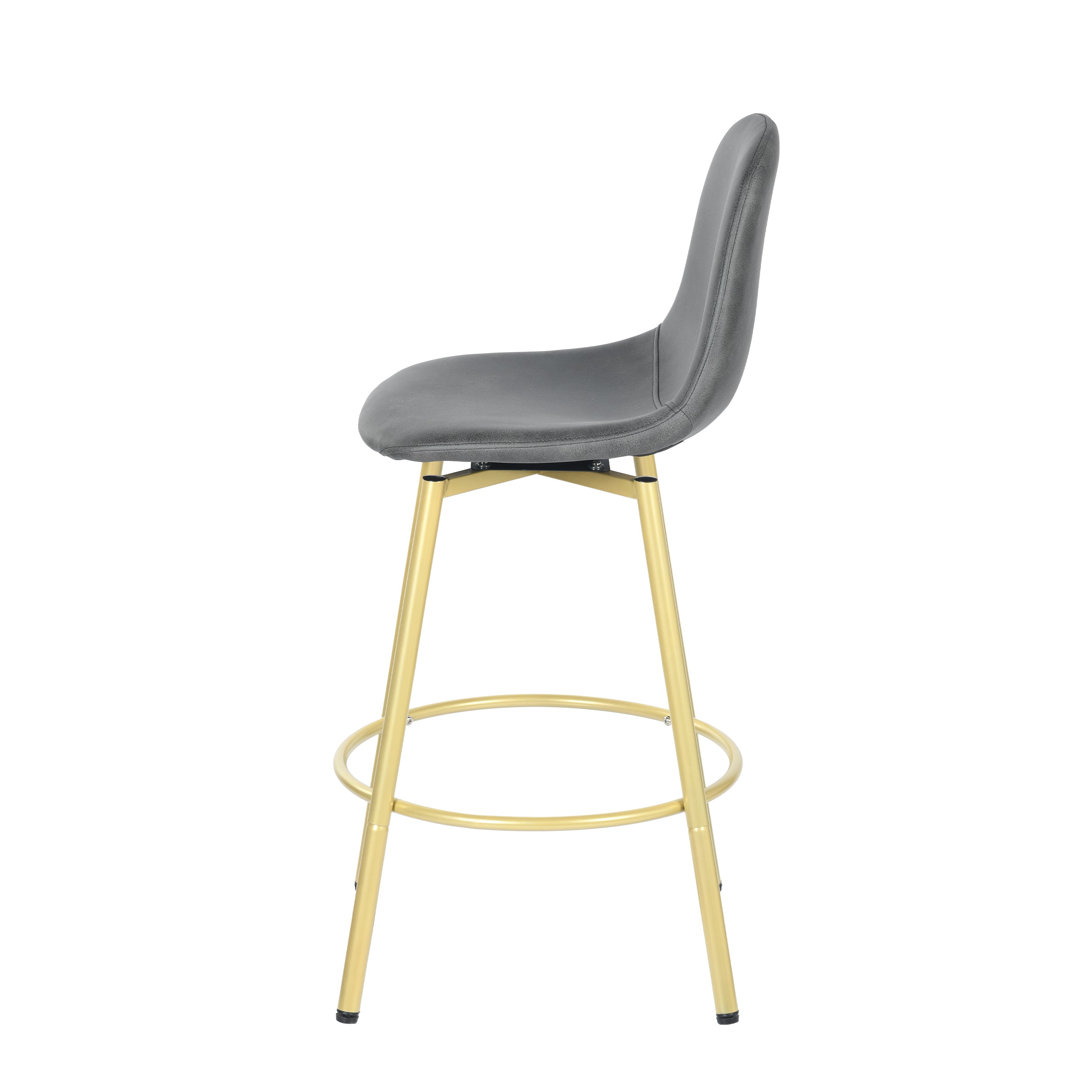 Open Box Homy Casa CHAR-CS001 Charcoal Bar Stool "18.7'' x 19.61'' x 37.8''" Modern Upholstered Seating