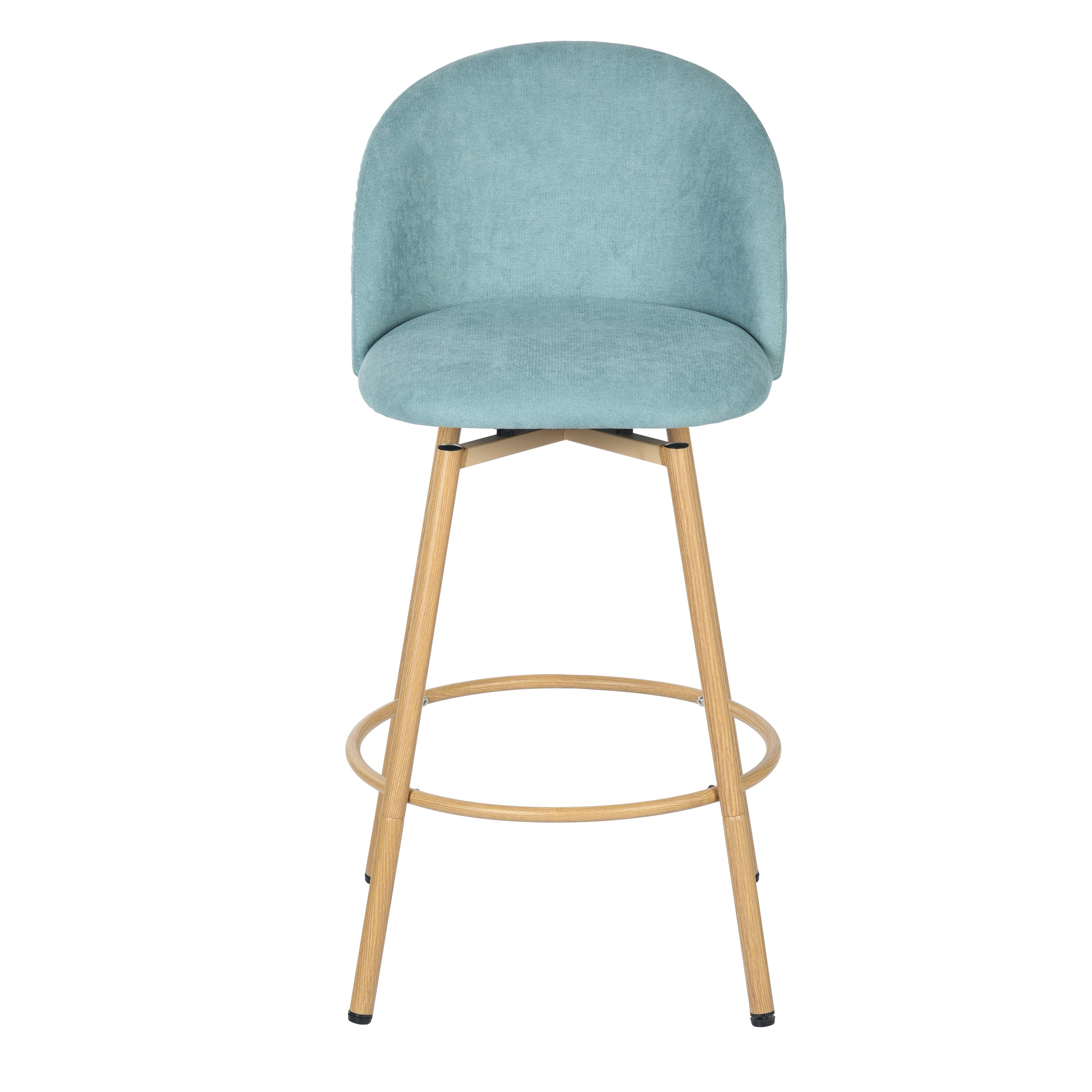 Homy Casa HSB-CS001 2PC Bar Stools Modern Bar Seating Aloe Blue Open Box