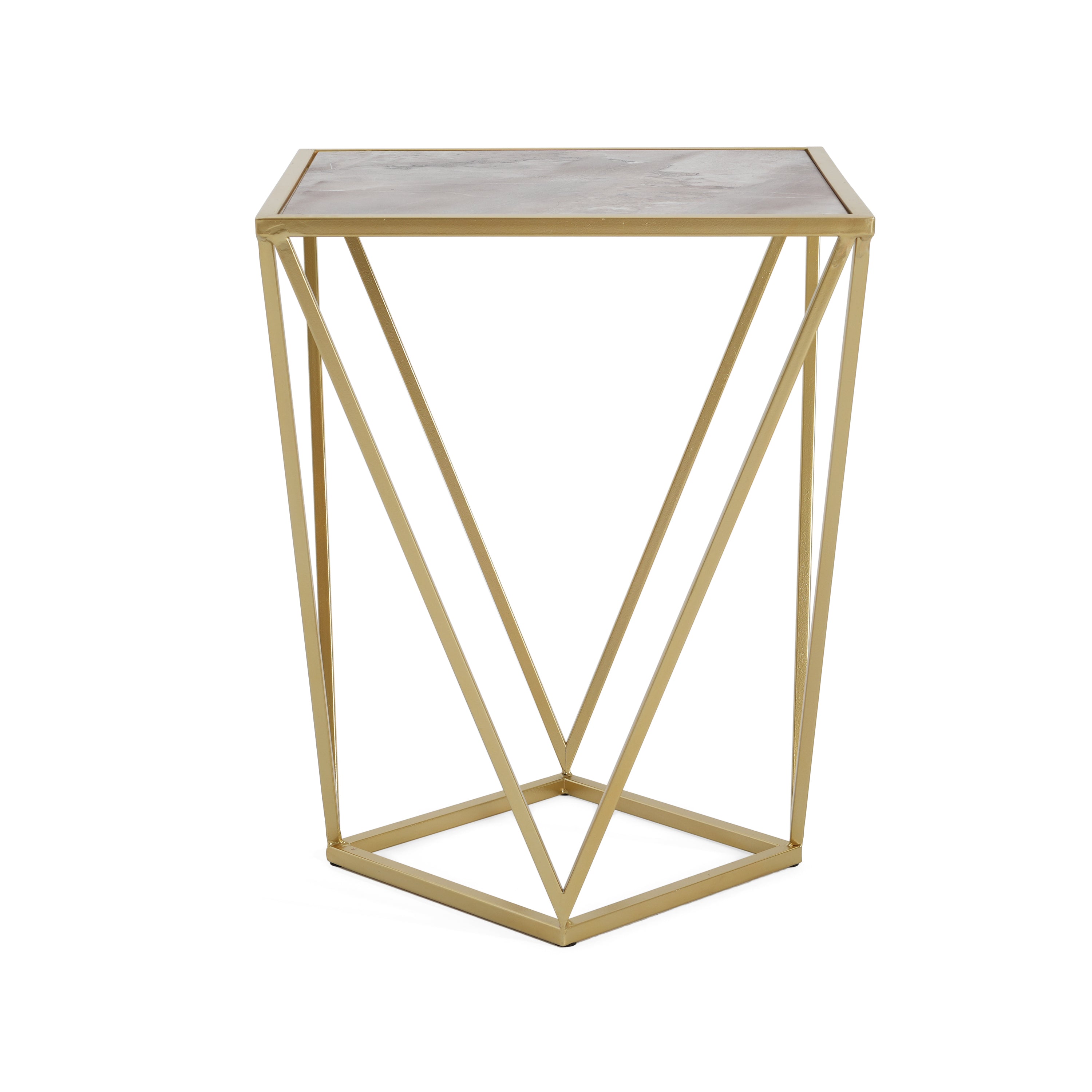 Reims Geometric Side Table