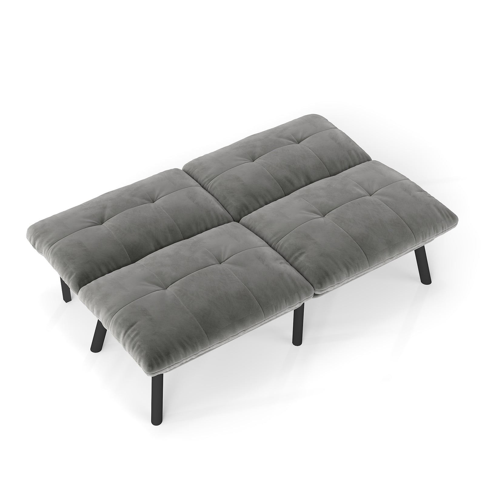 Pueblo 63" Modern Convertible Folding 2-Seater Futon Sofa Bed