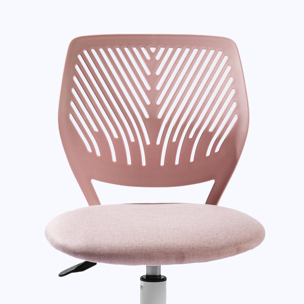 Homy Casa Carnation Morandi Pink Fabric Desk Chair