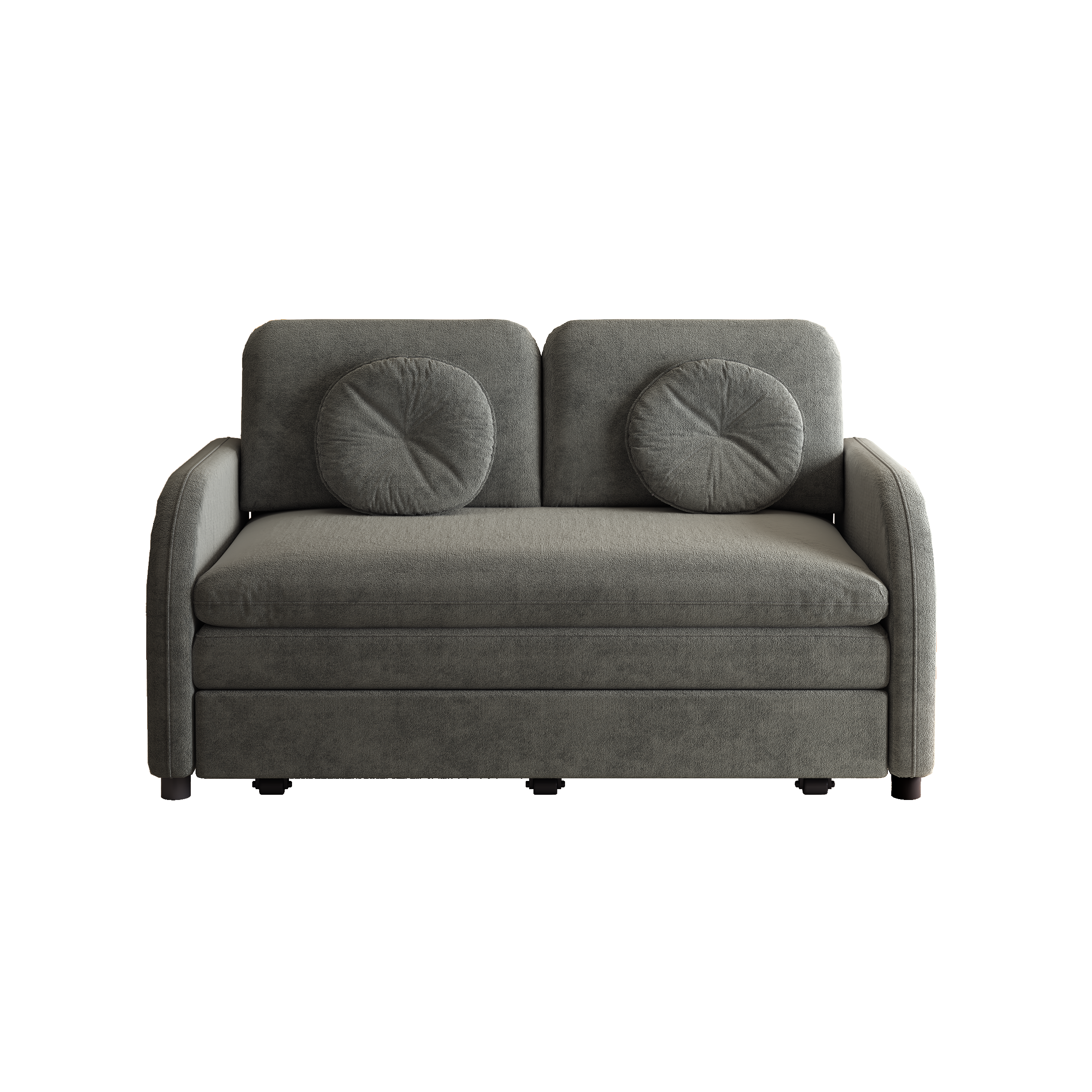 Layton 52" Upholstered Pull-Out Sleeper Sofa with Side Pocket and USB Port