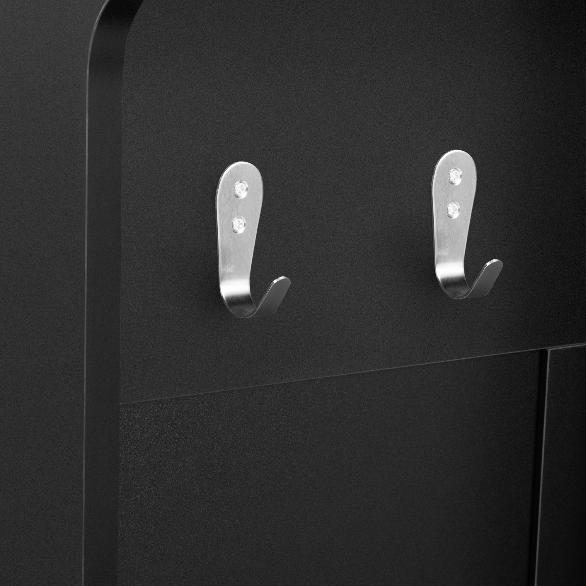 Homy Casa TITAN 59" Modern Wood 5-in-1 Hall Tree Bench with Coat Rack, Drawers and Shelves