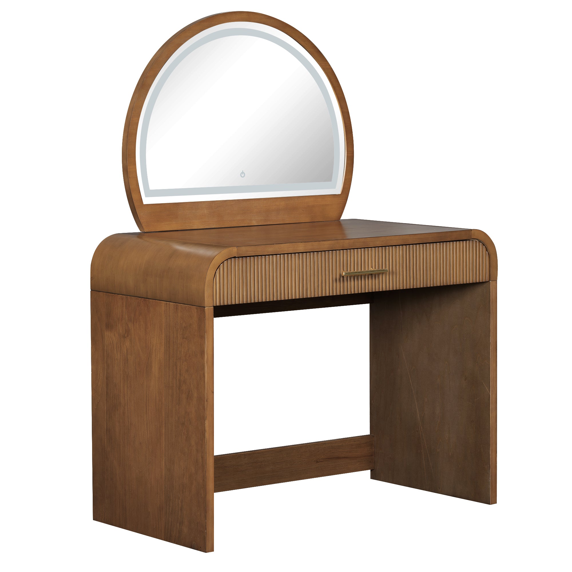 Solis 39" Makeup Vanity Table with Touch Lighted Mirror & Drawer